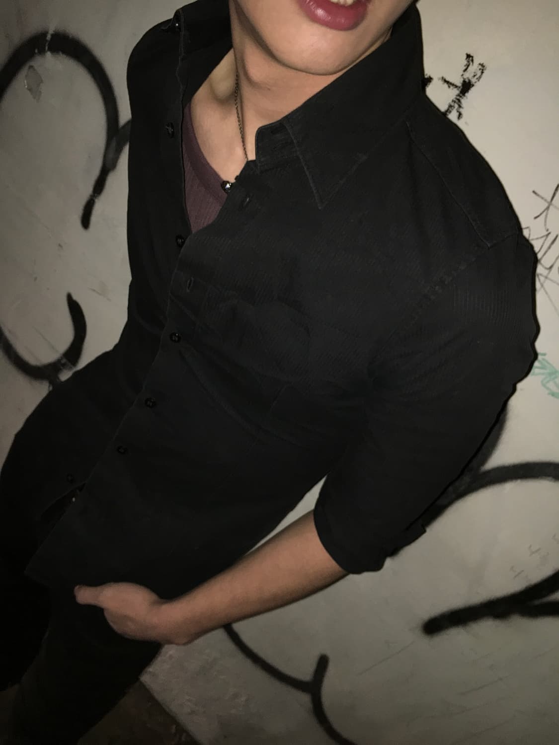 Black striped shirt 상품이미지3