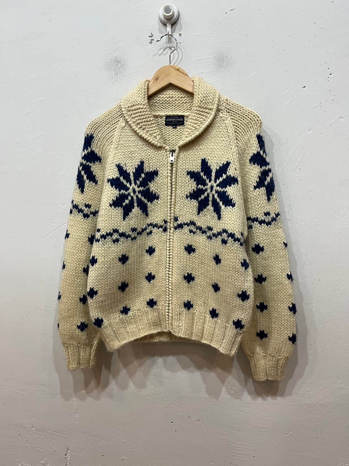 KEARNEY HOUSE 퓨어울 노르딕 코위찬 니트집업 우먼즈 상품이미지1