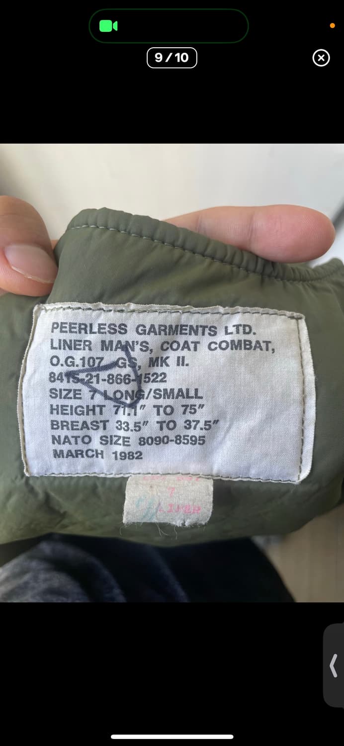 80s 캐나다군 필드자켓 + 라이너 상품이미지8
