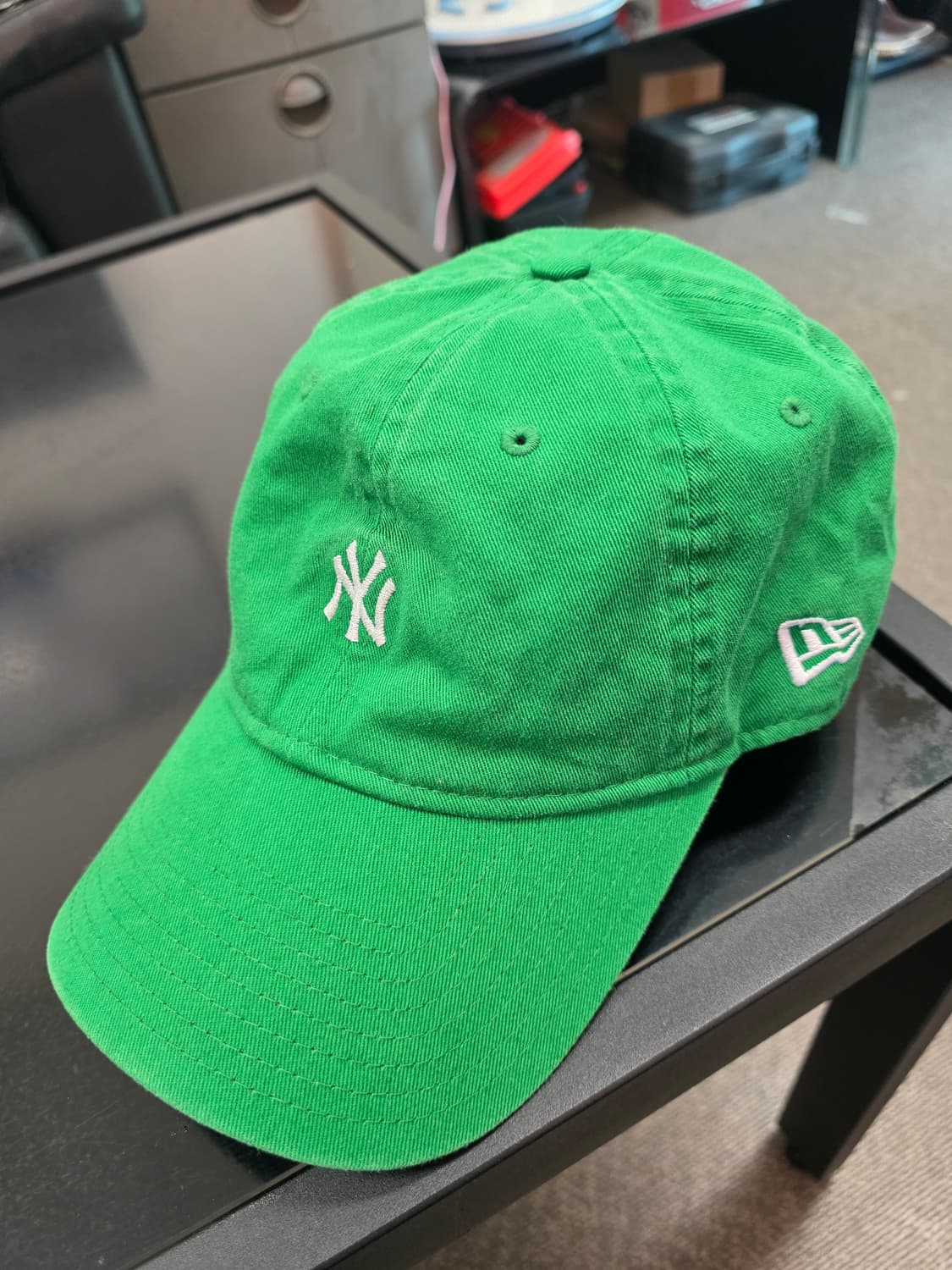 뉴에라 뉴욕 양키스 언스트럭처 워시드 미니 로고 볼캡 상품이미지1