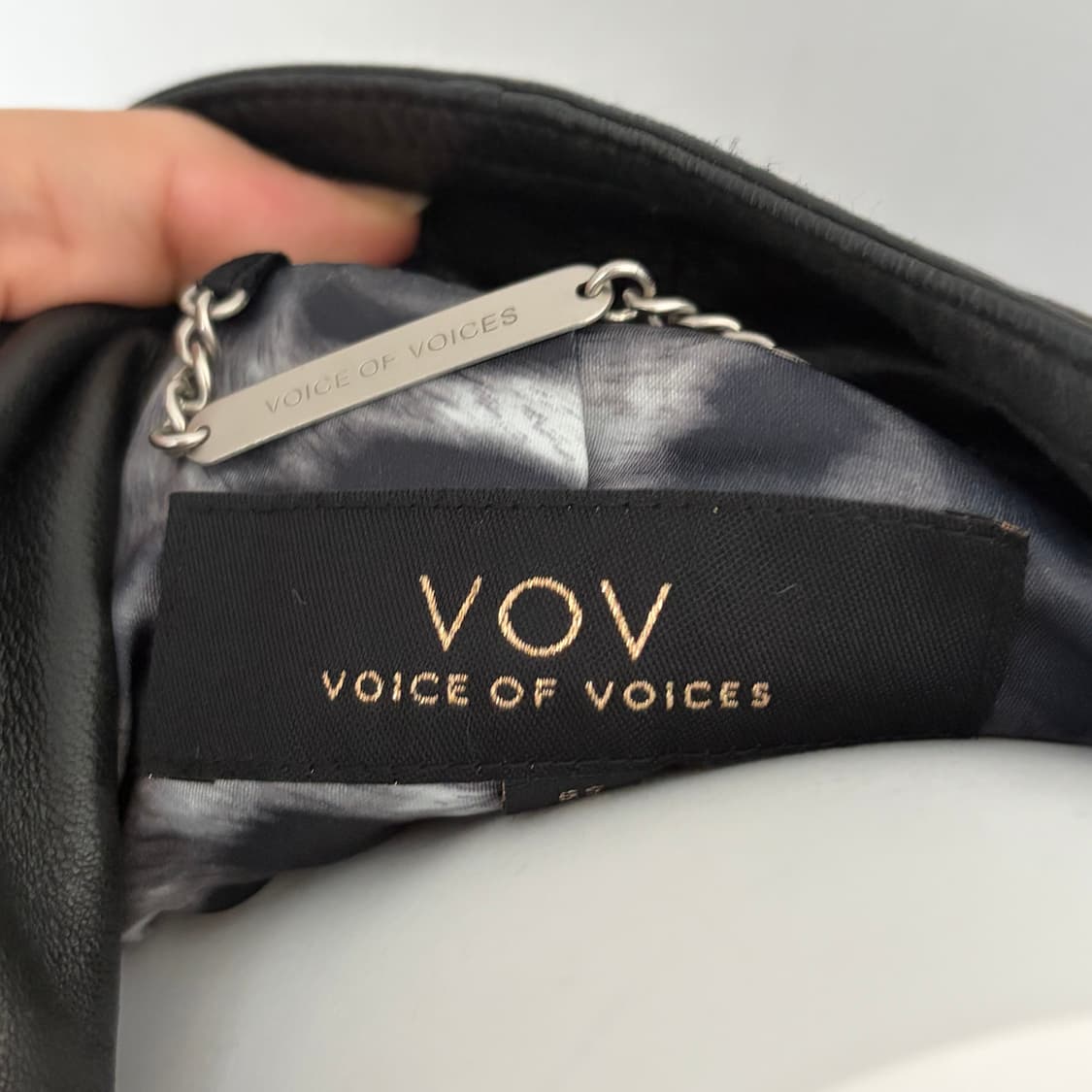 VOV 빈티지 더블 집업 레더 자켓 상품이미지5