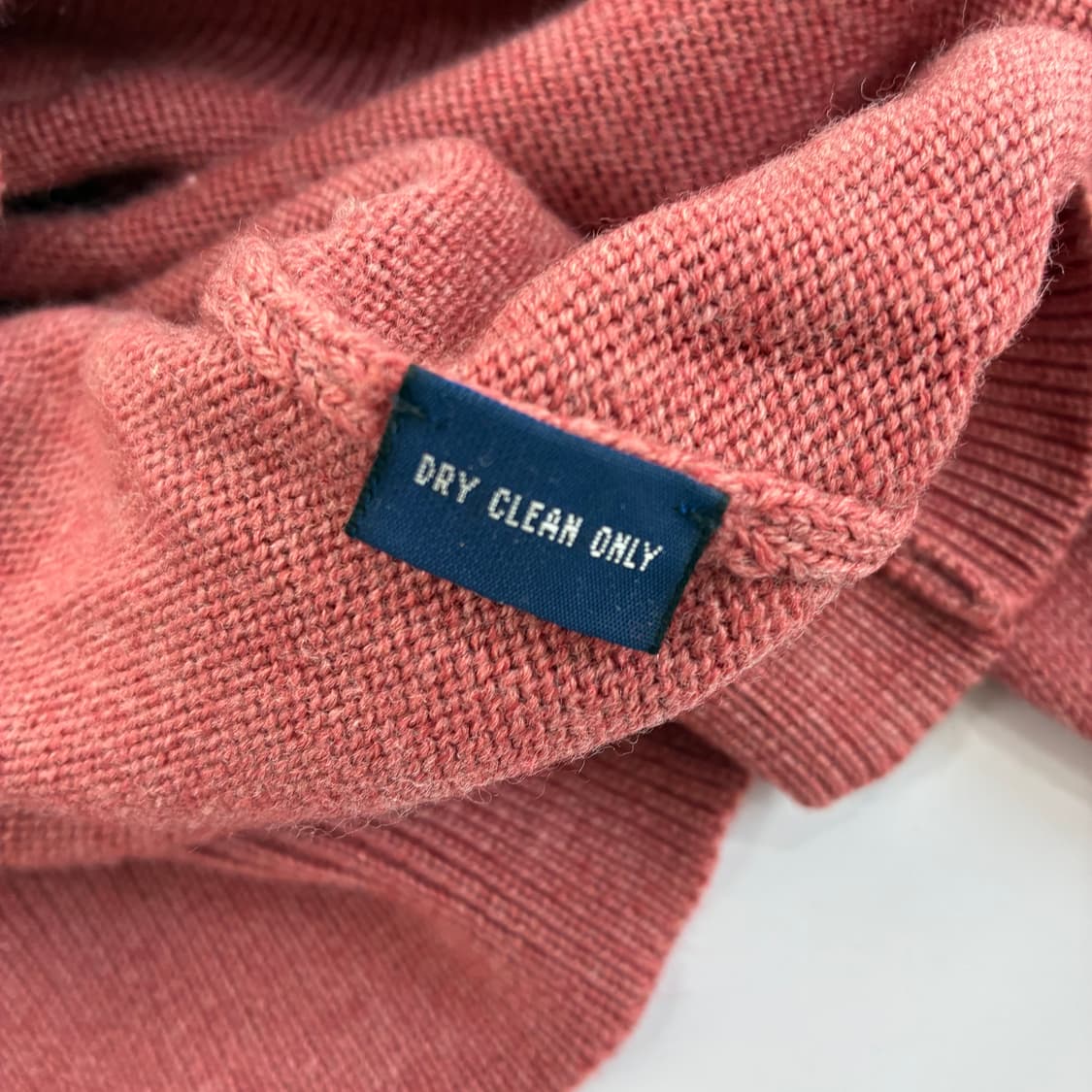 Polo  폴로 골프 자수 메리노울 핑크 브이넥 니트  상품이미지5