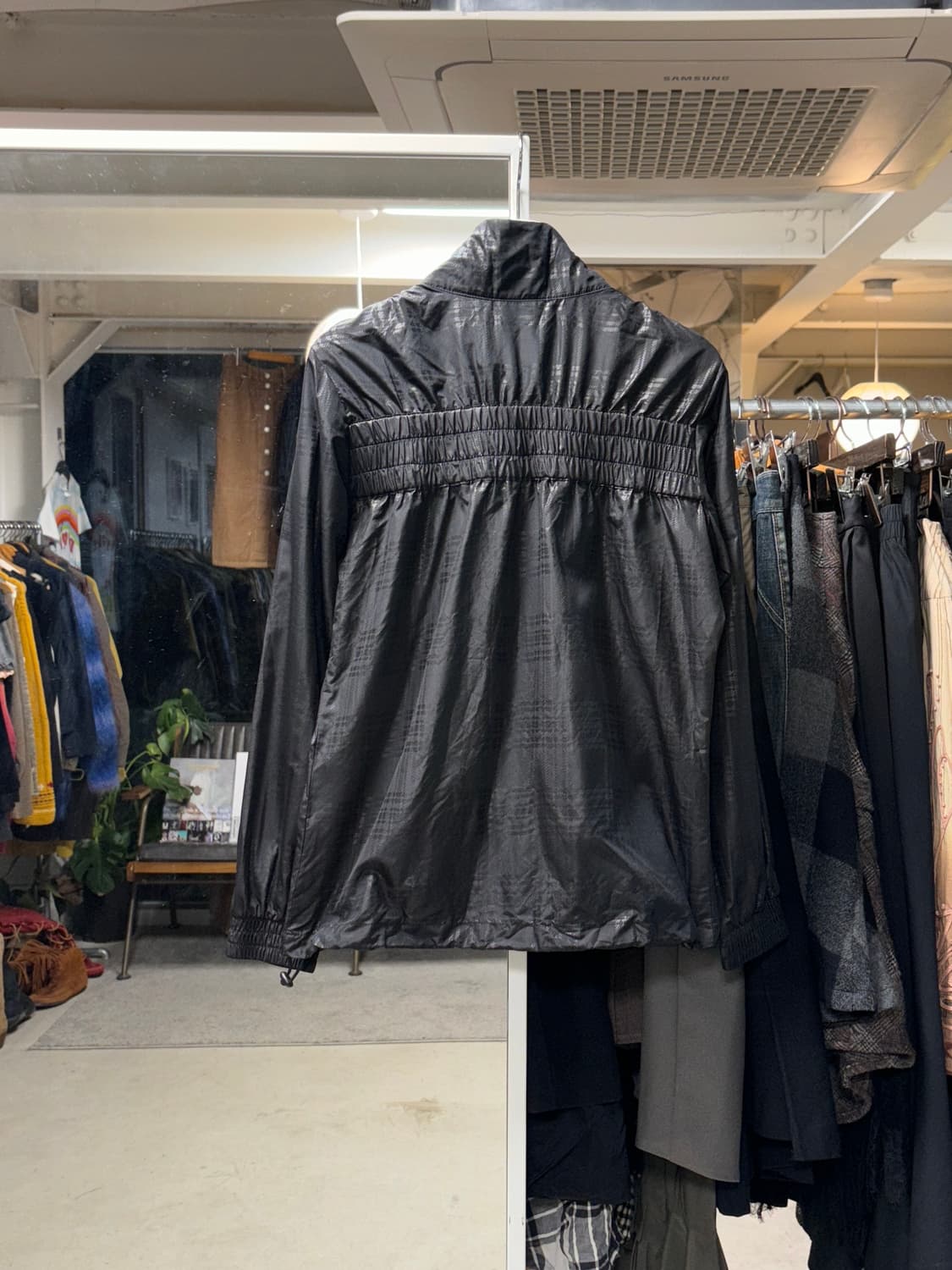 아디다스 글렌체크 셔링 자켓 상품이미지2