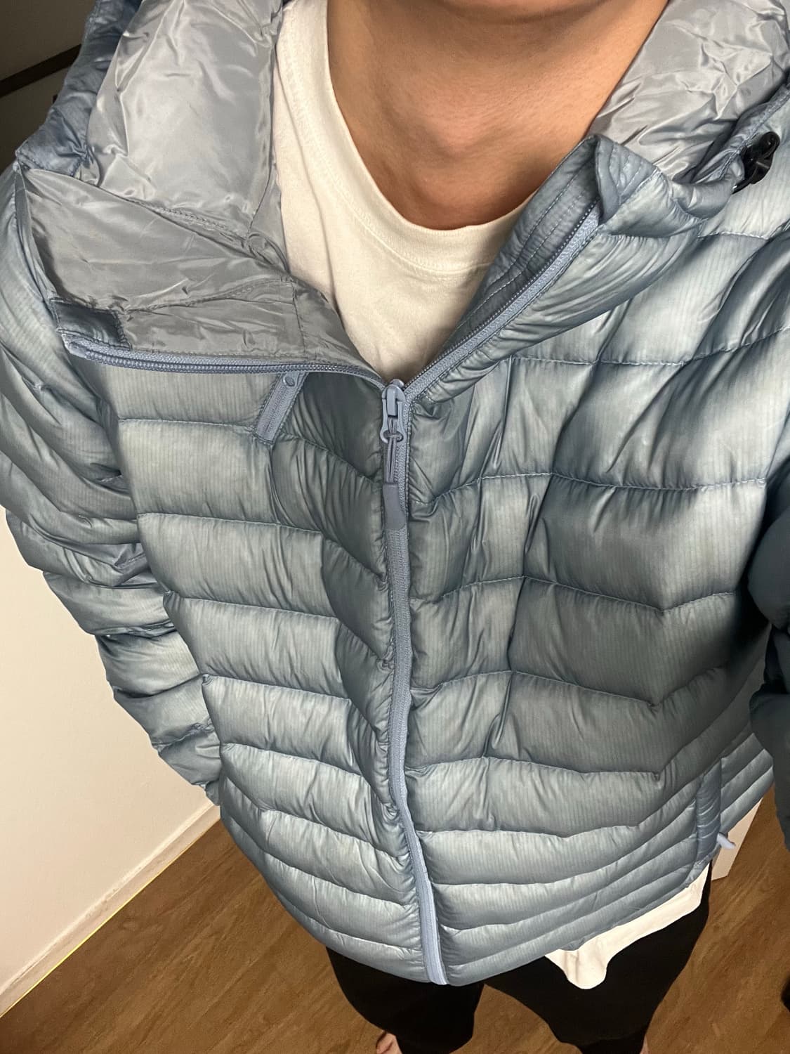 산산기어 서픽스 푸퍼 자켓 스카이블루 24FW 3size 상품이미지3