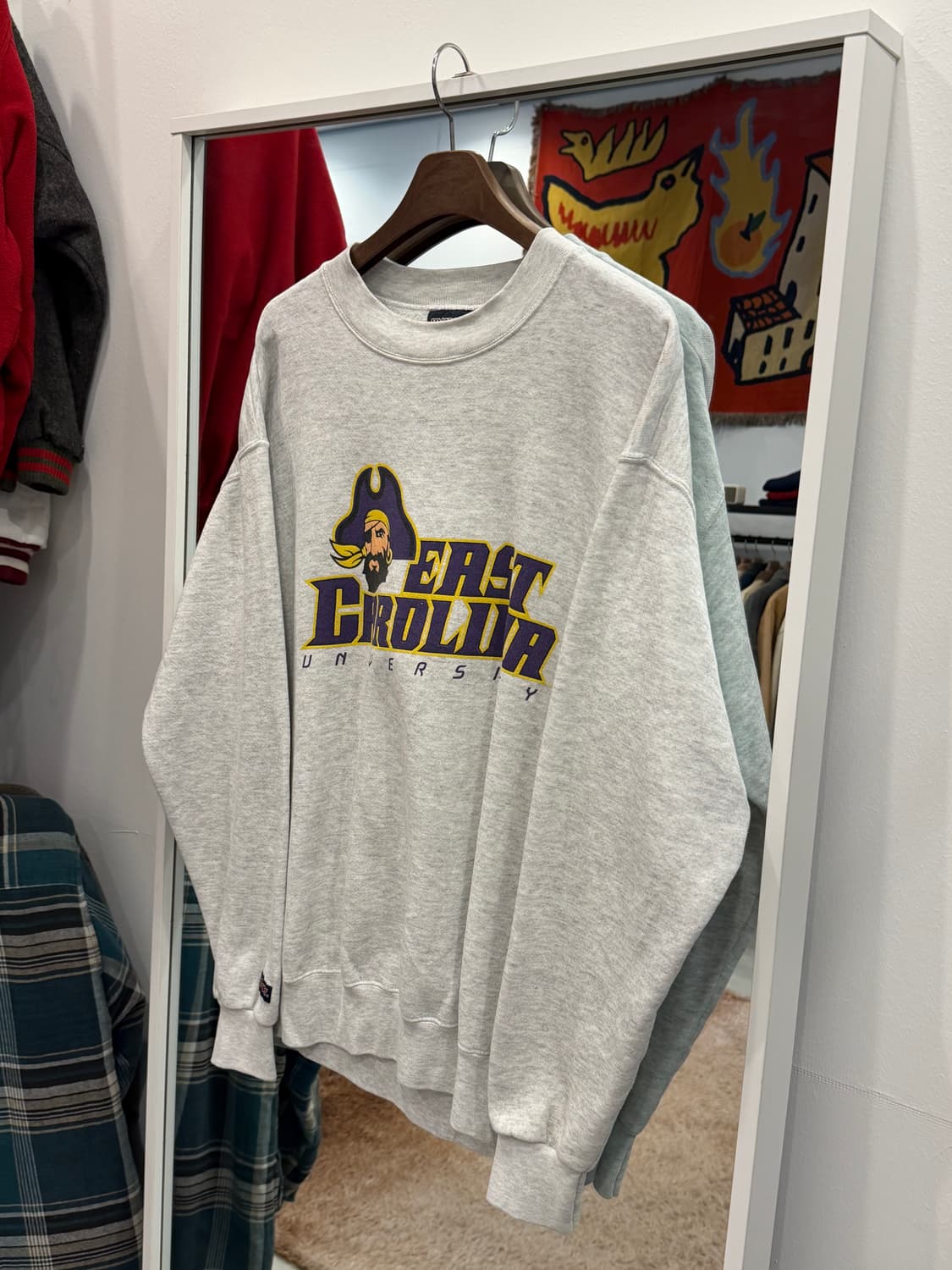 90s Jansport 잔스포츠 EAST CAROLINA 스웻셔츠 상품이미지1