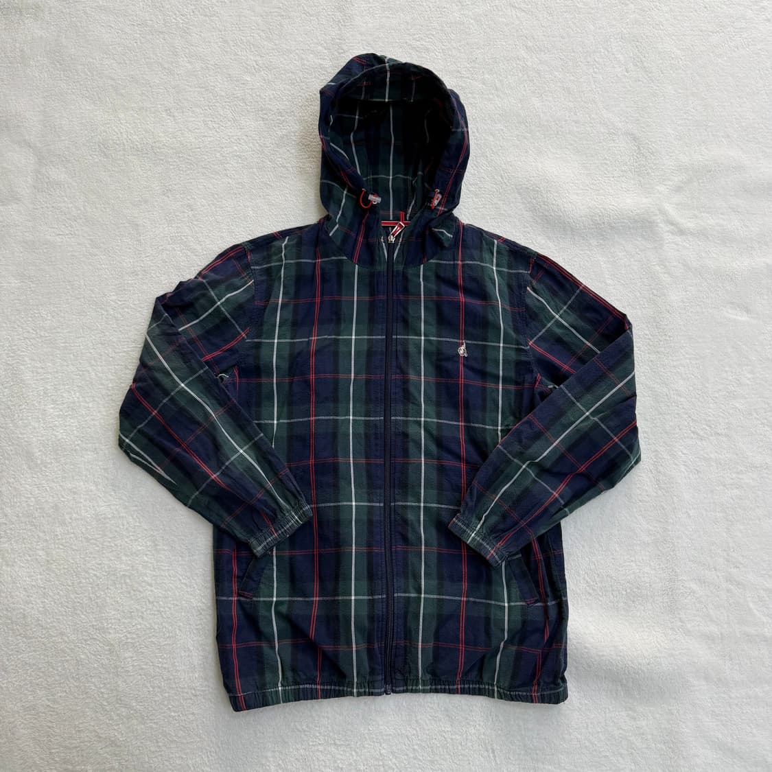 165 빈폴 키즈 여성 체크패턴 바람막이 0313T 상품이미지1