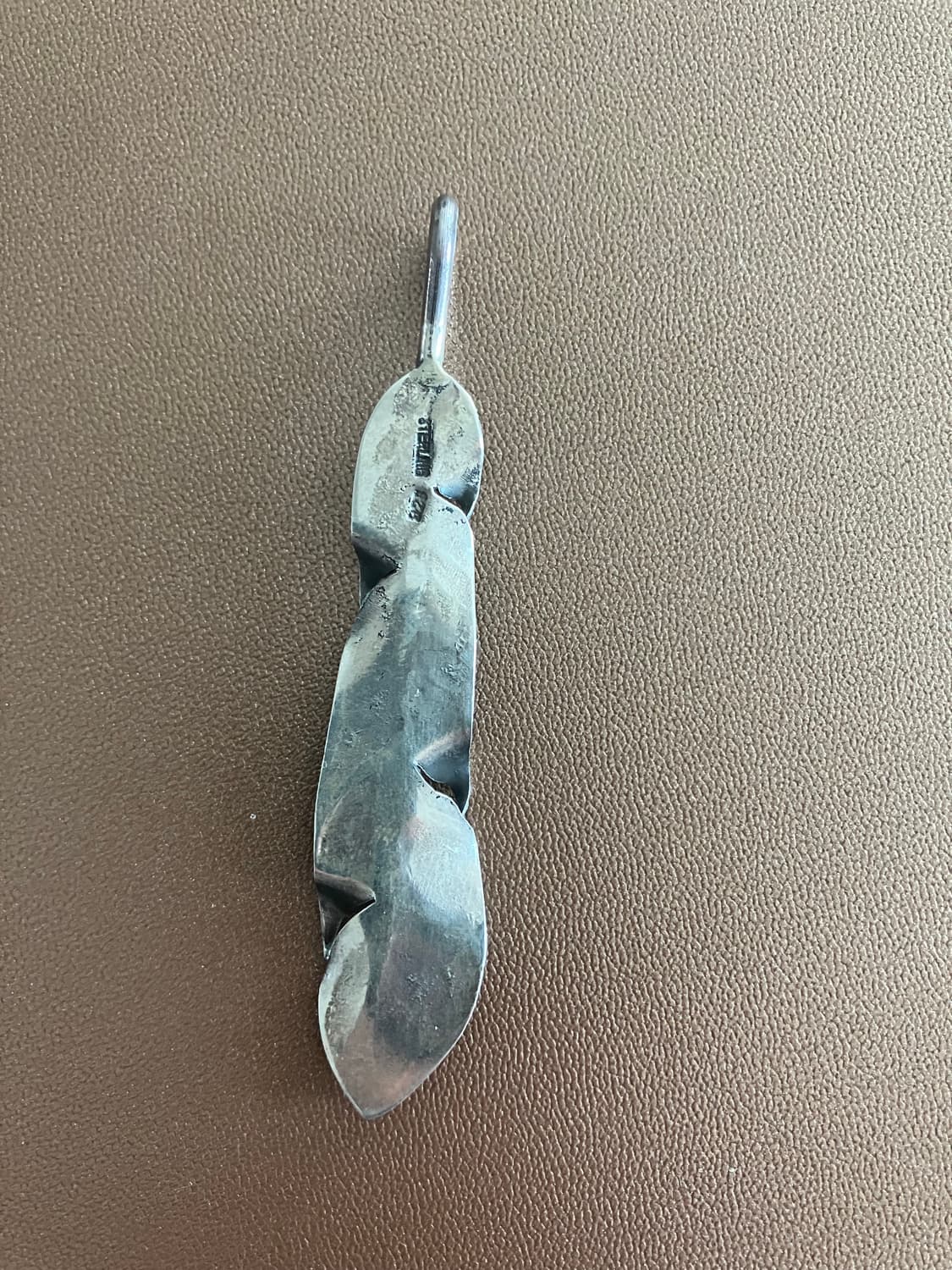 네이티브 아메리칸 실버 깃털 페더 펜던트 상품이미지2