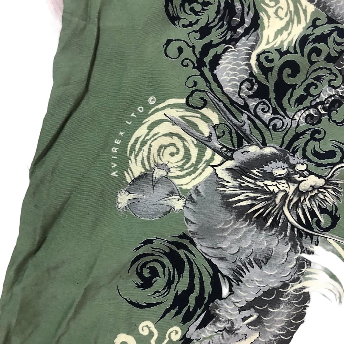 [XXL] 아비렉스 용 프린트 레이온 하와이안셔츠  상품이미지6