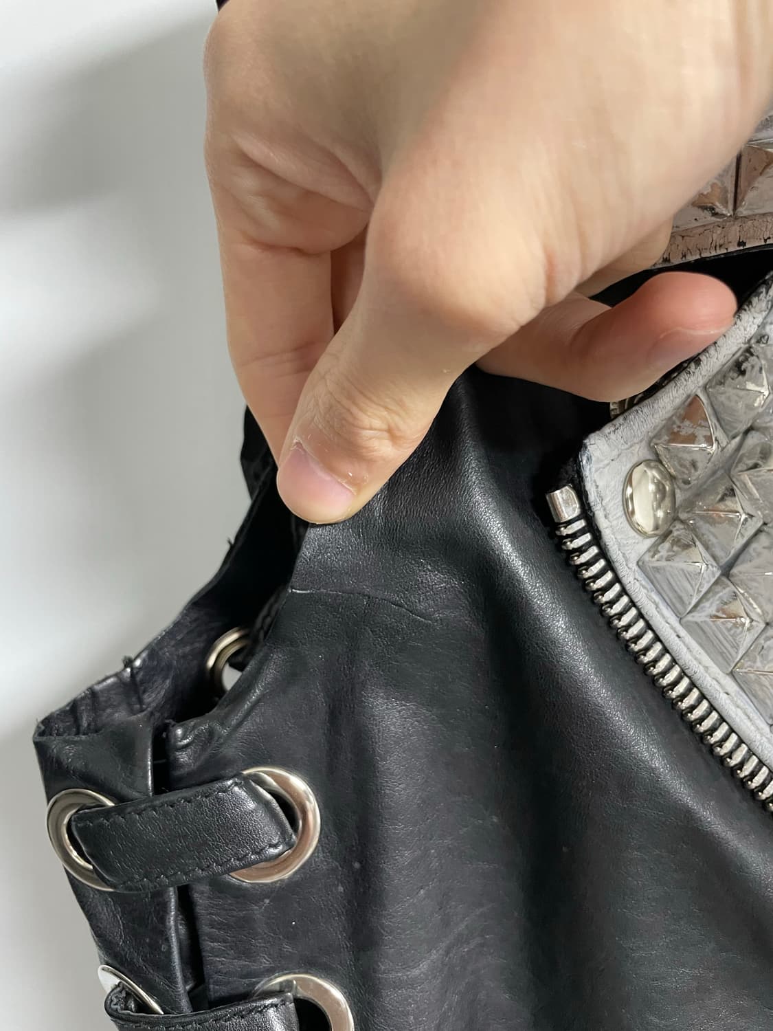 발망 2011ss 레더베스트 상품이미지4