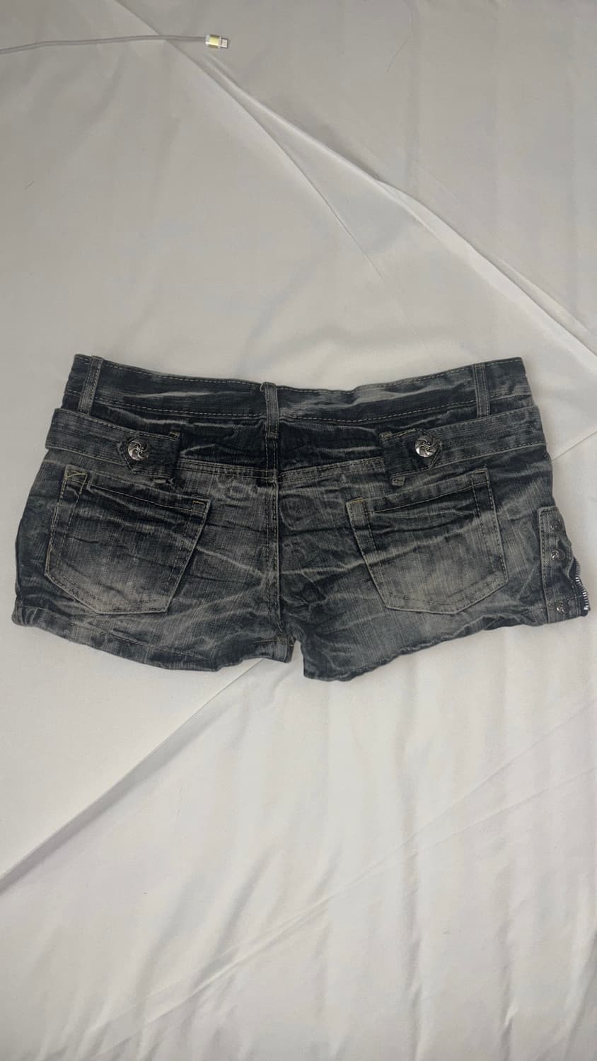 데님숏팬츠 갸루펑크y2k 상품이미지2