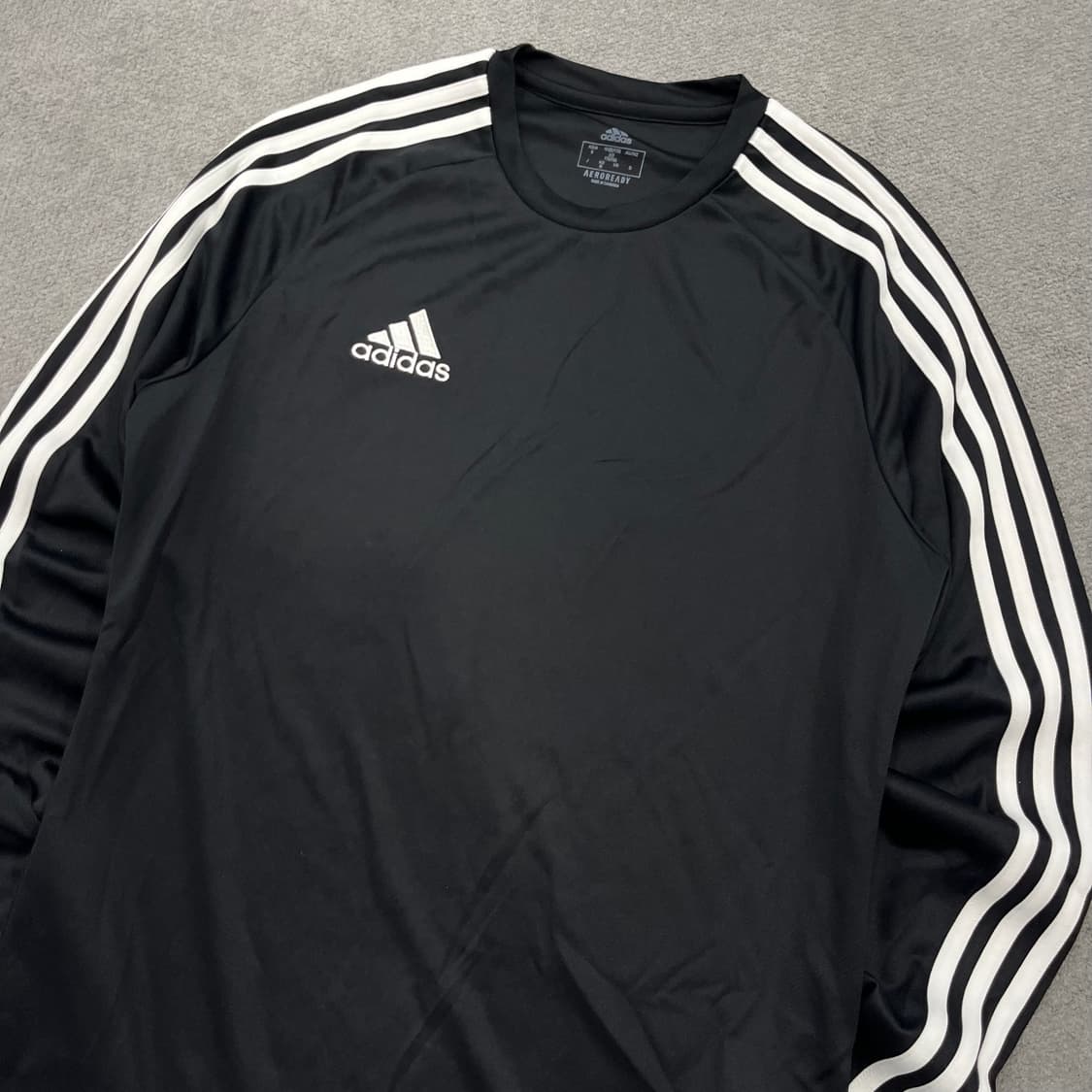 M 아디다스 삼선 트레이닝 긴팔 블랙 상품이미지2