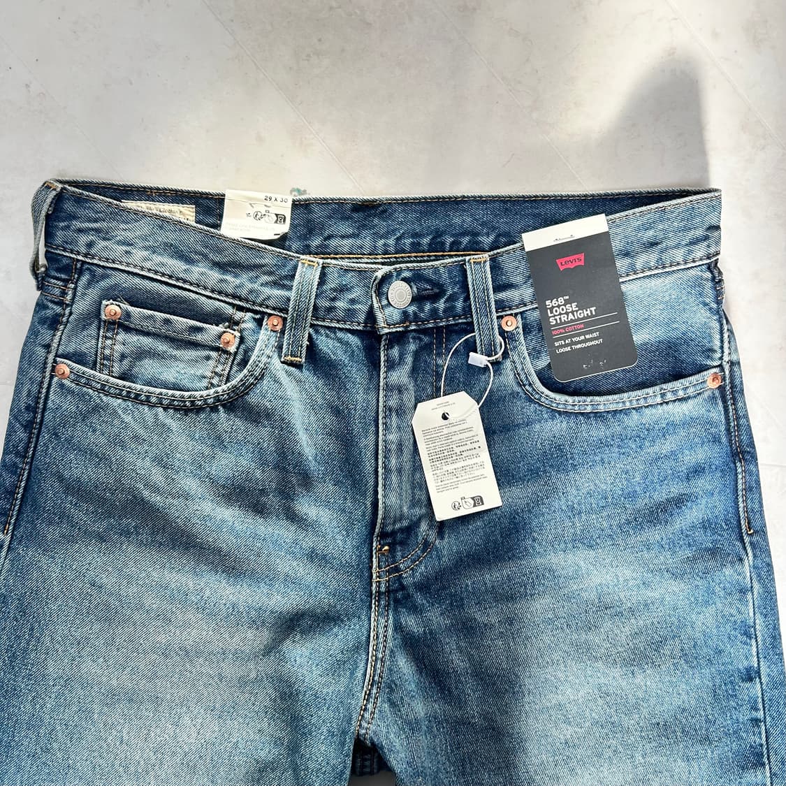 [33x30] 리바이스 프리미엄 568 데님 팬츠 상품이미지5