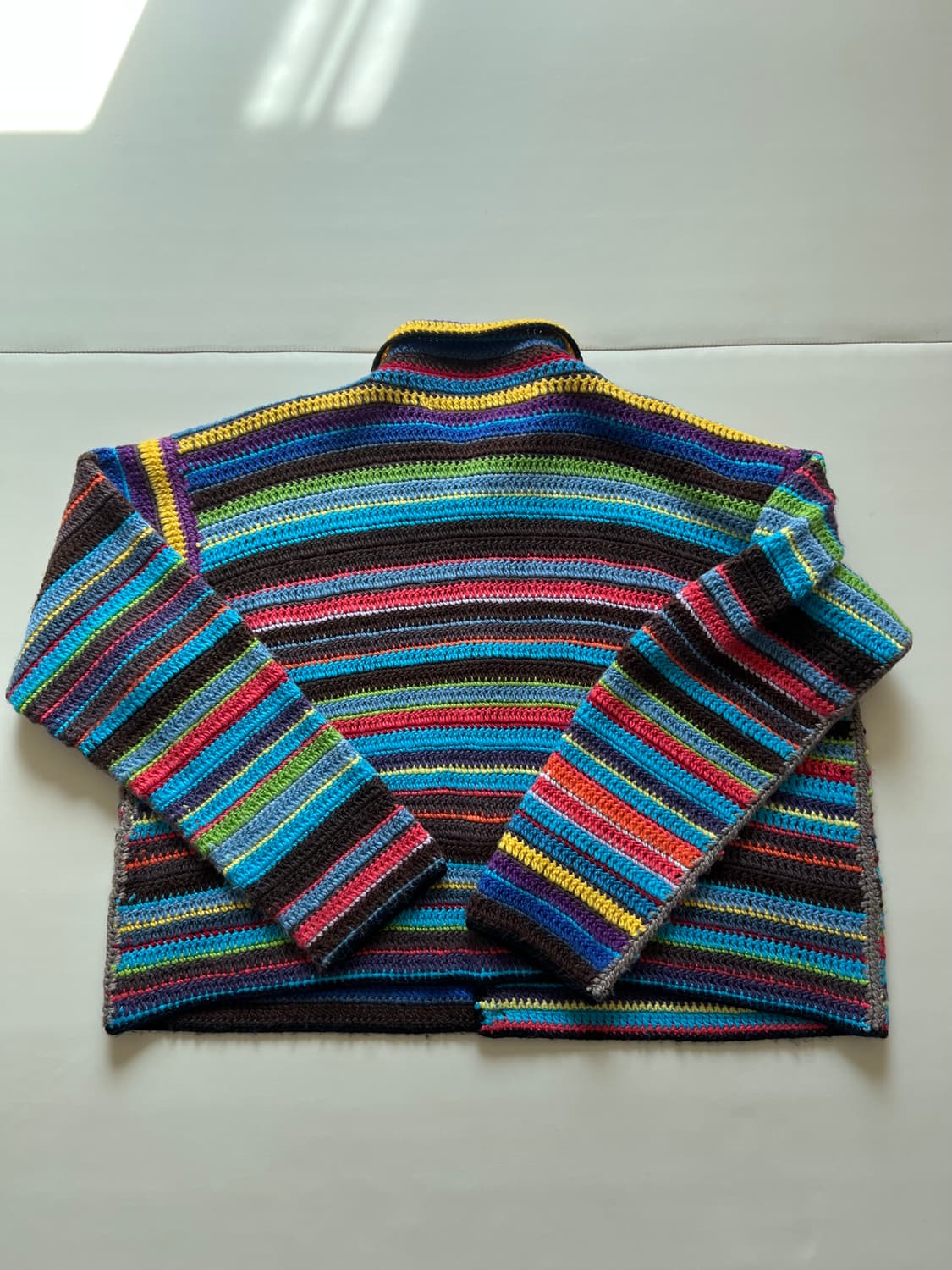 [L] cpfm 크로셰 니트 가디건 블루 상품이미지2