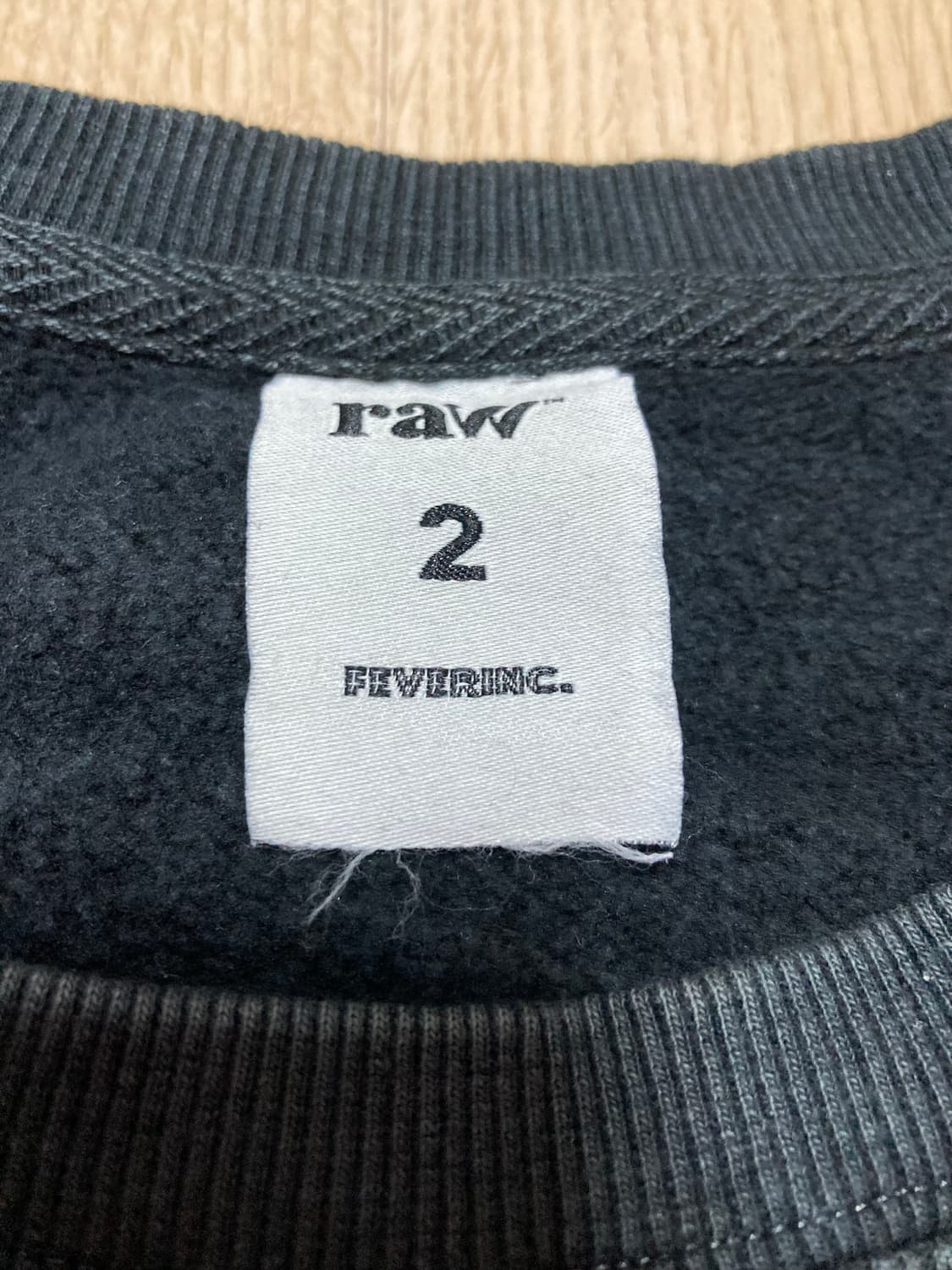 [2] 블라인드파일즈 블랭크 스웻셔츠 맨투맨 / 블랙 상품이미지3