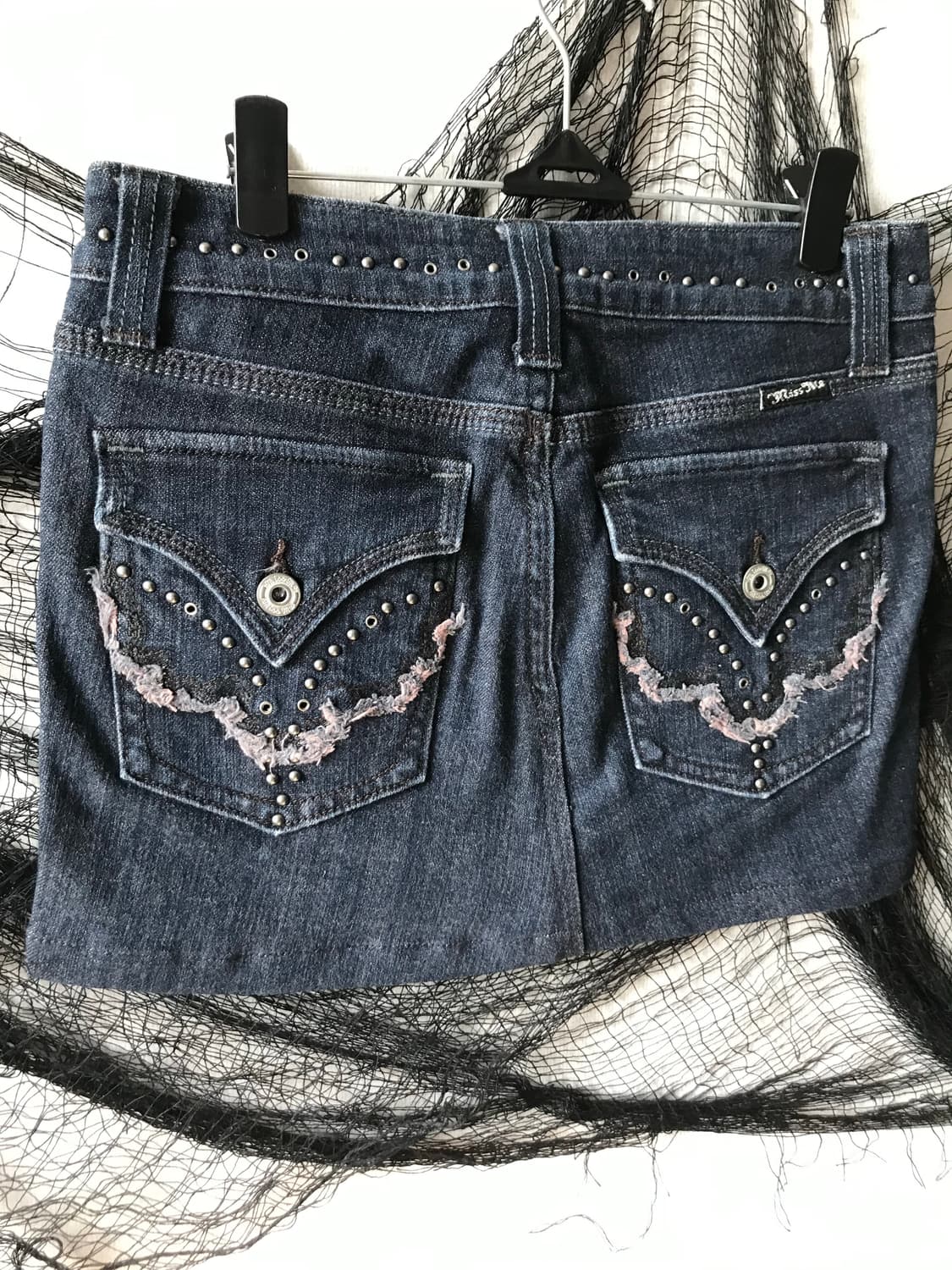 Y2k back pocket detail denim skirt   상품이미지2