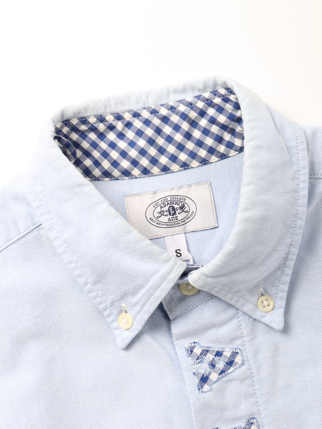 A BATHING APE Placket Patch Oxford Shirt 상품이미지4