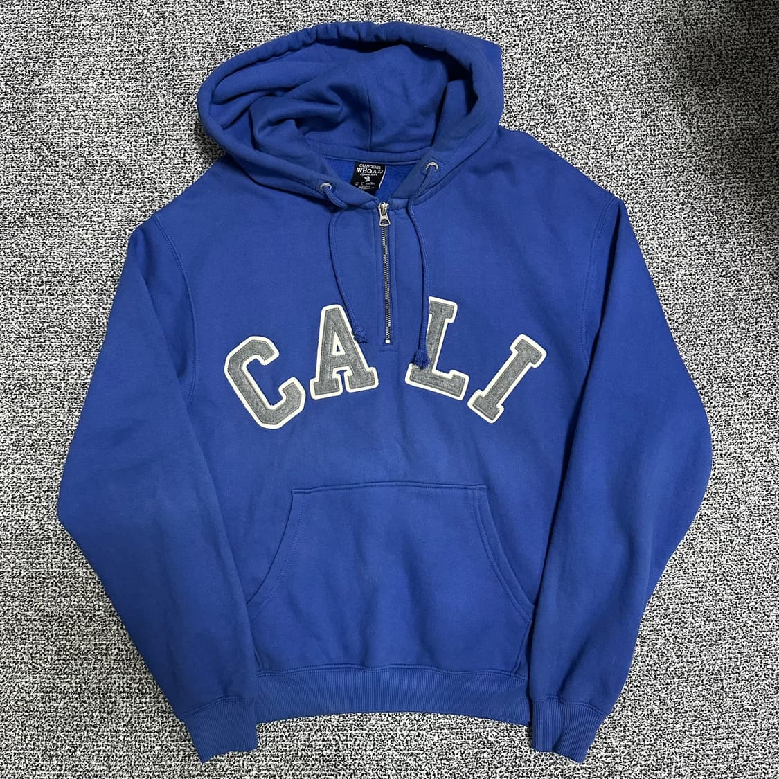 (L) WHO.A.U 캘리포니아 블루 후드 반집업 상품이미지1