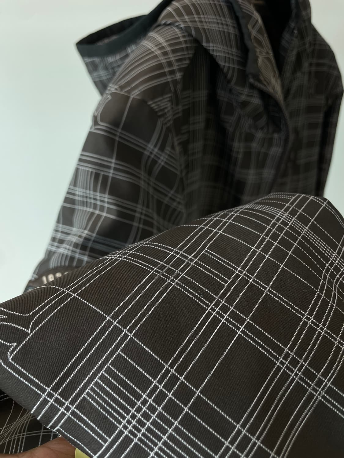 (100) MLB 양키스 브라운 체크 패디드 후드 자켓 상품이미지8