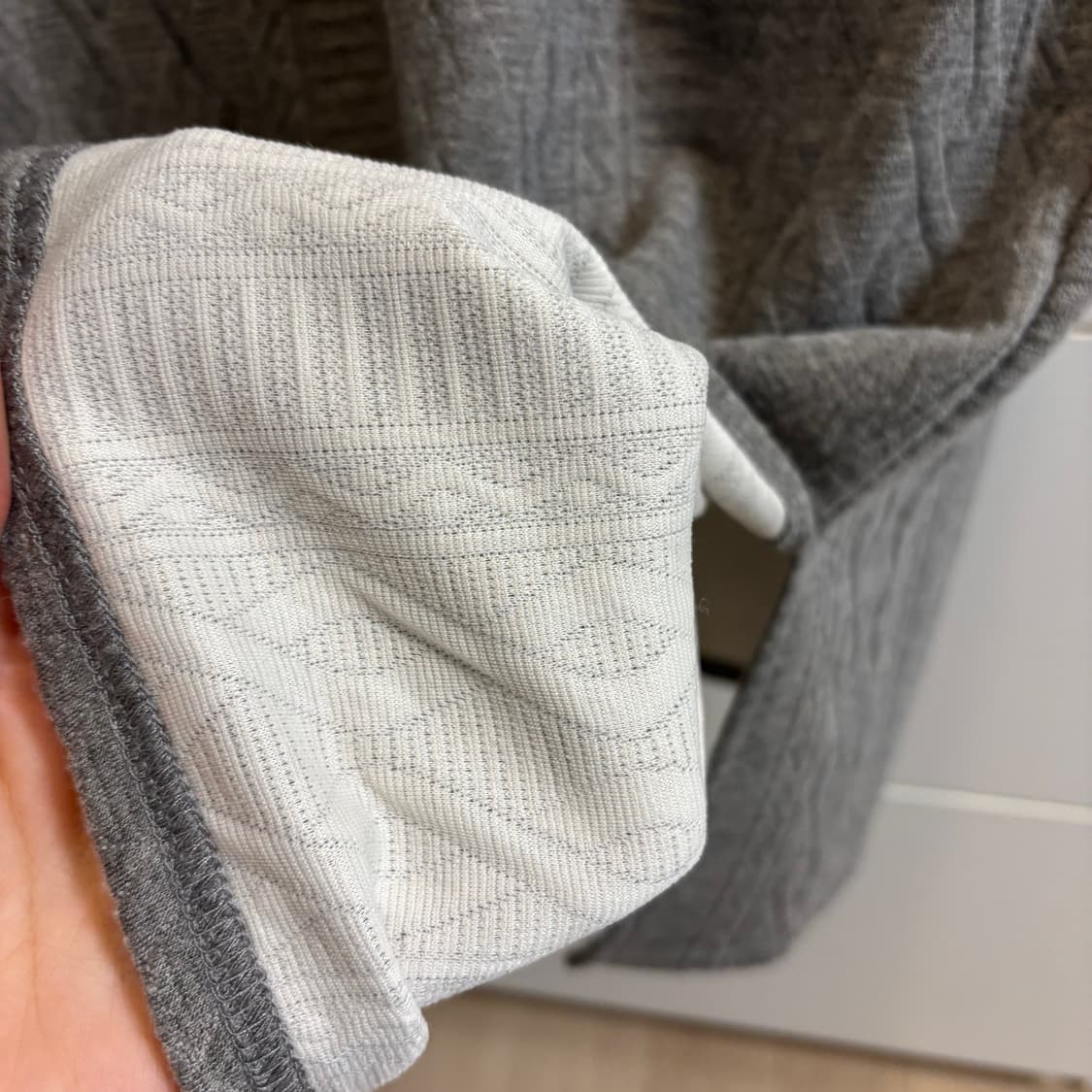 그레이 케이블 퀼팅 롱 스커트 M 상품이미지8