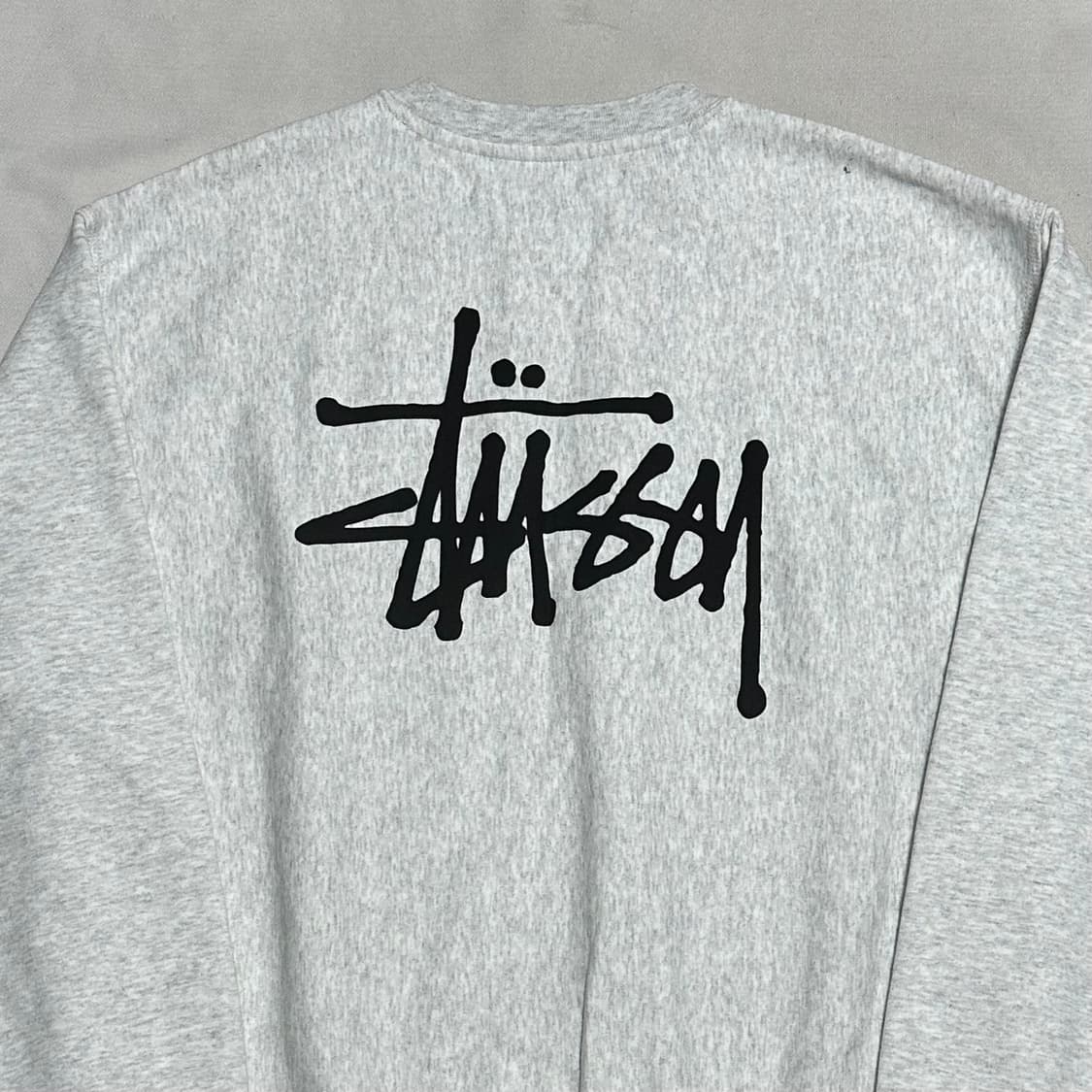 L 스투시 빅로고 애쉬헤더 기모 맨투맨 상품이미지1