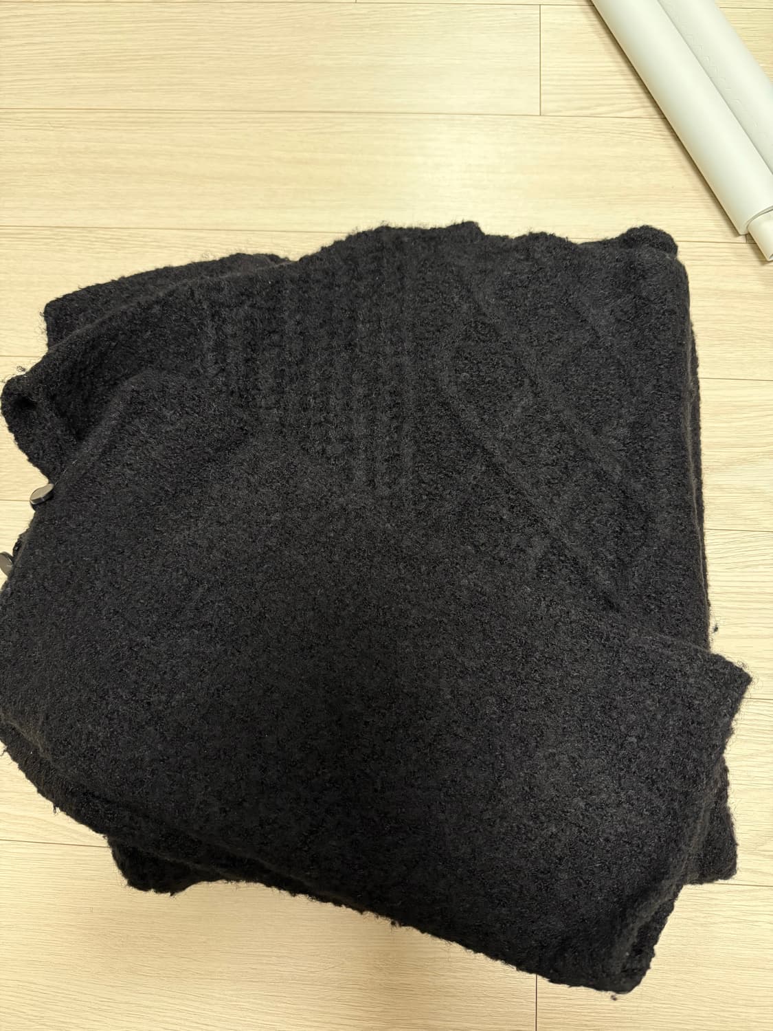 트리밍버드 Sleeve Slit Boat Neck Knit 한소희니트 상품이미지4