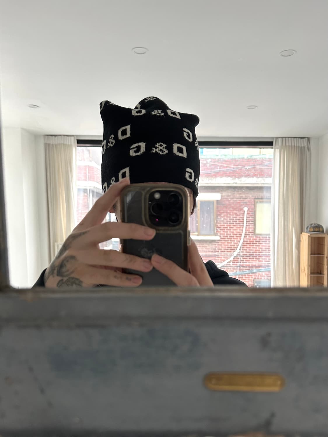 돌체앤가바나 데빌캣 올오버 니트 비니 상품이미지2