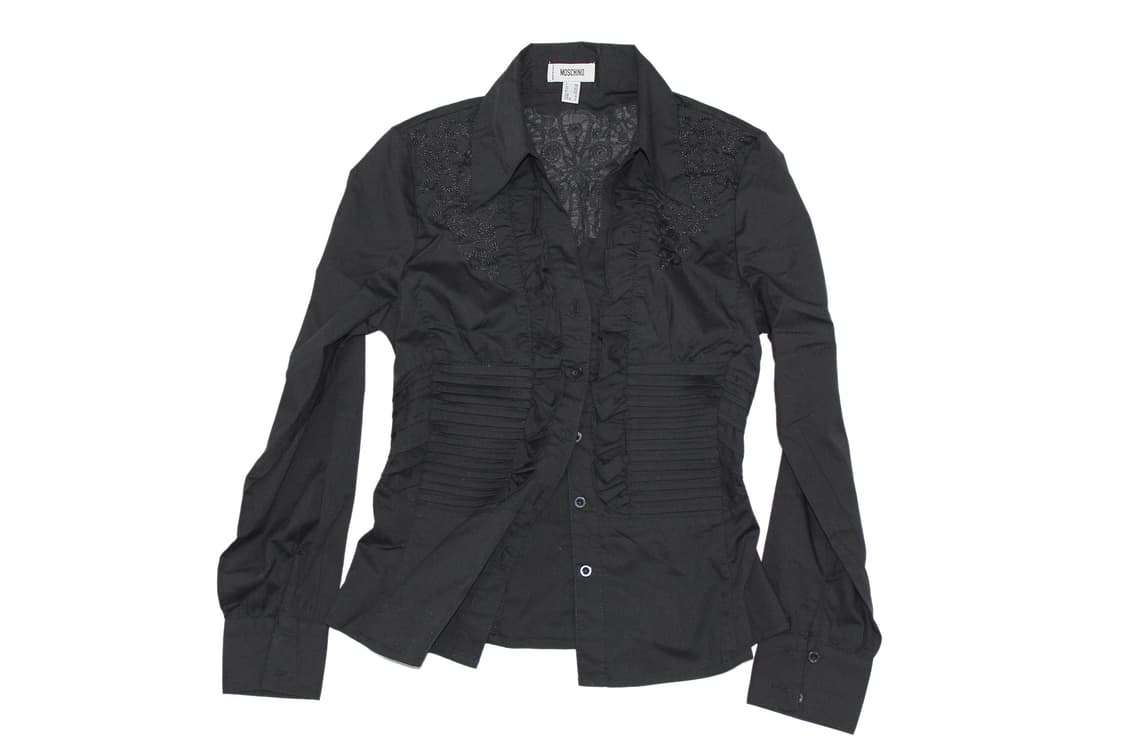 MOSCHINO 모스키노 이탈리 프릴 셔츠 상품이미지1