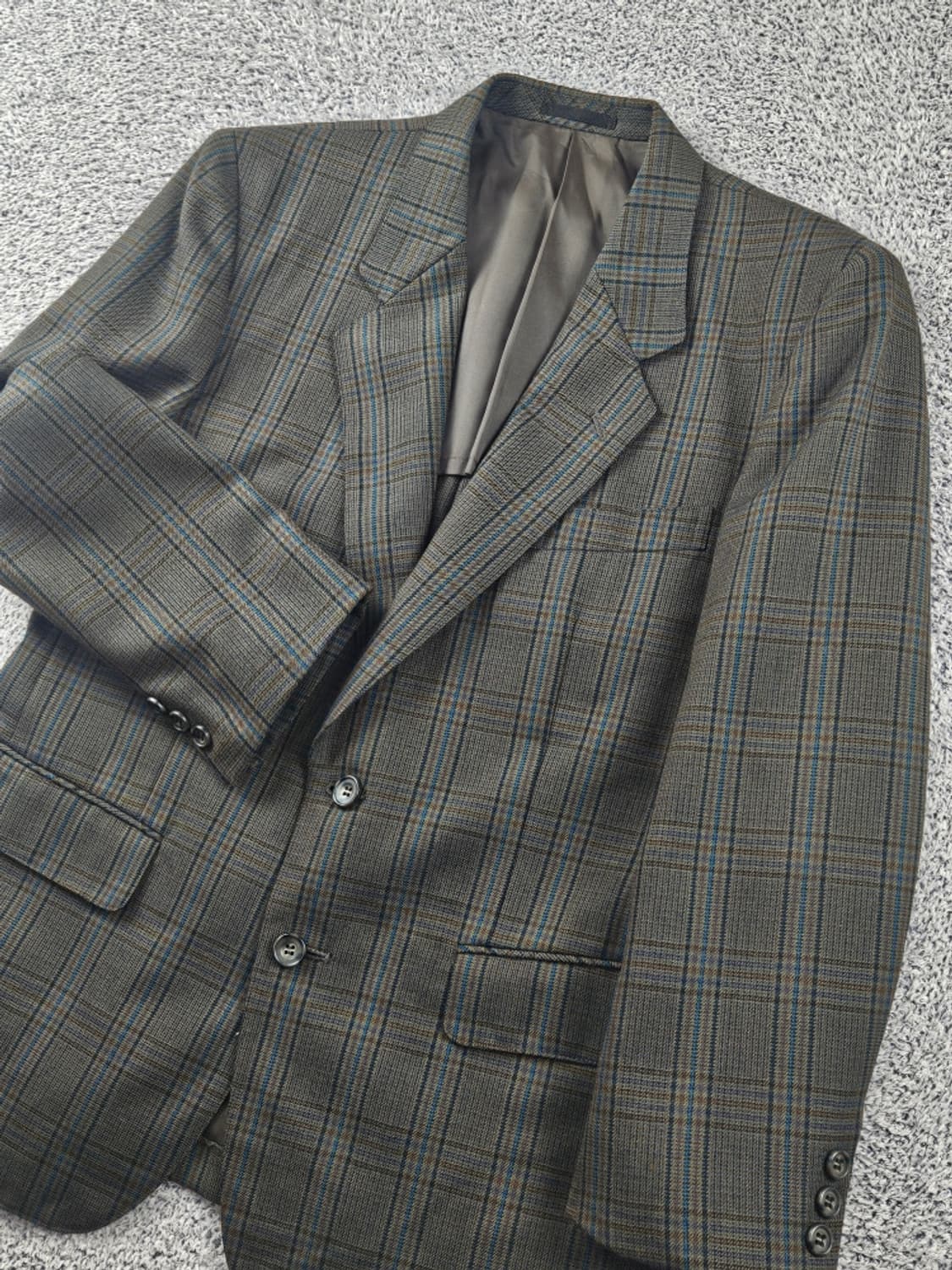 SOLED'ORO 체크 블레이저 자켓 ( M 추정 ) / 11249 상품이미지6