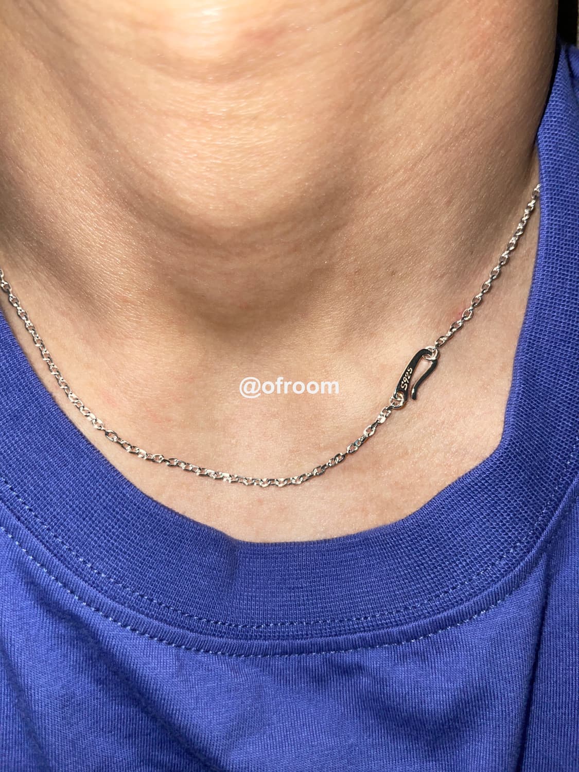 S925 훅체인 남자목걸이 2.1mm 상품이미지3