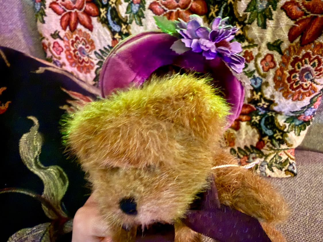 보이즈베어 관절테디베어 빈티지 꽃모자 아가곰 곰돌이 곰인형 상품이미지7