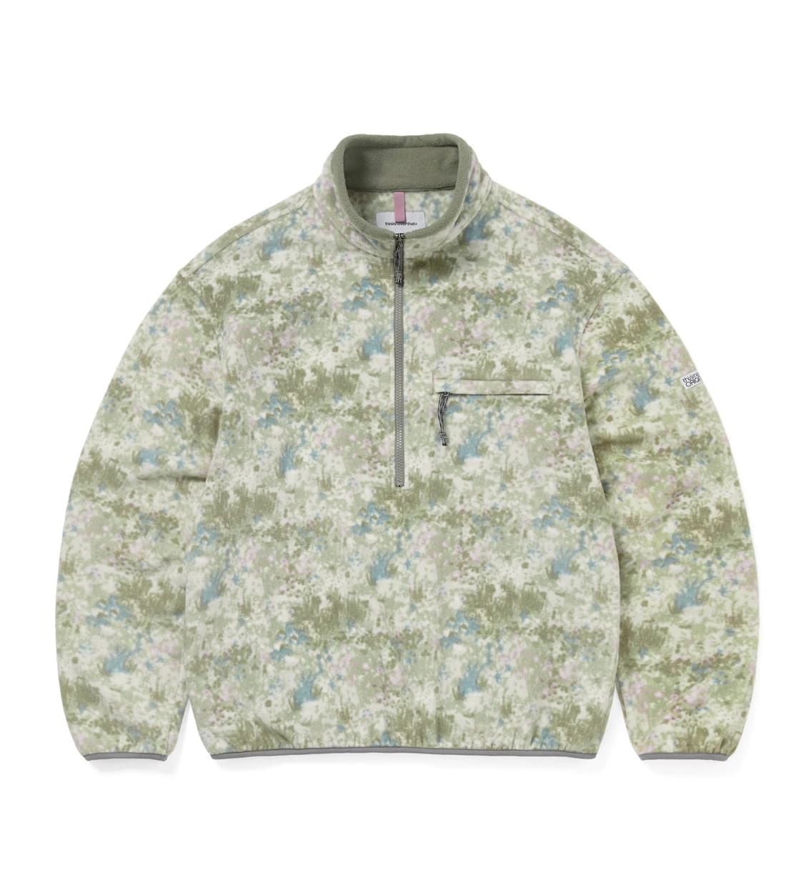 디스이즈네버댓 플리스 풀오버 플로럴 아이보리 상품이미지1