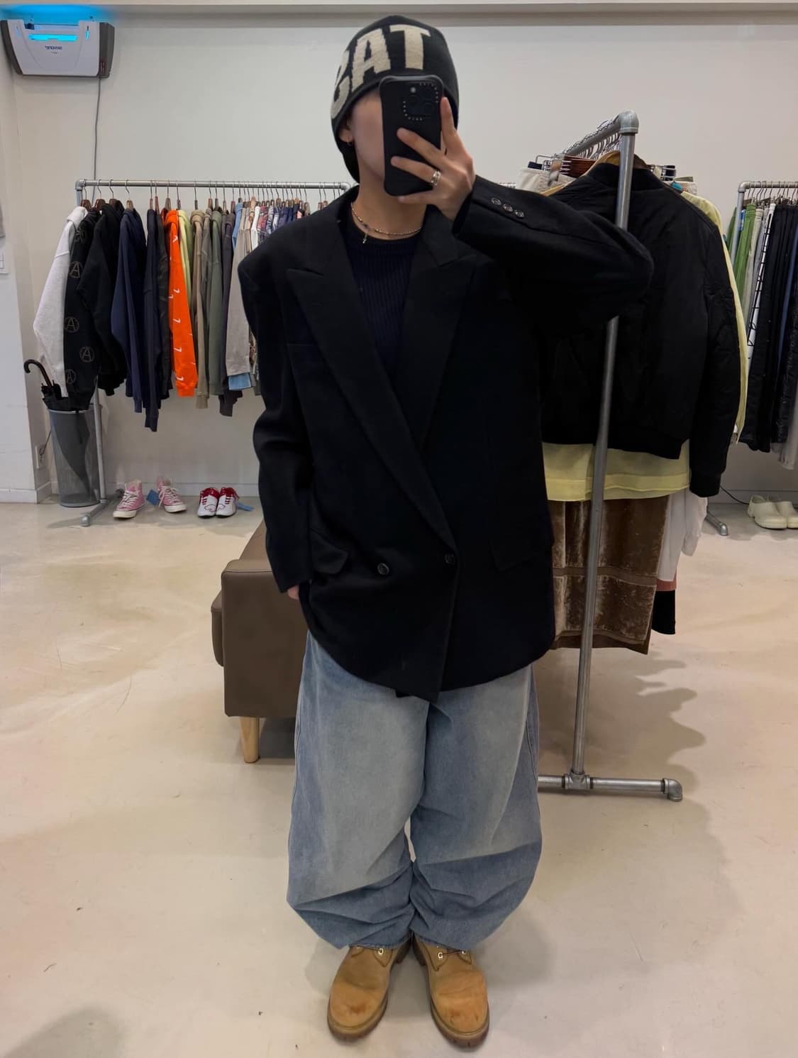 꼼데가르송 옴므  모직 더블자켓 상품이미지1