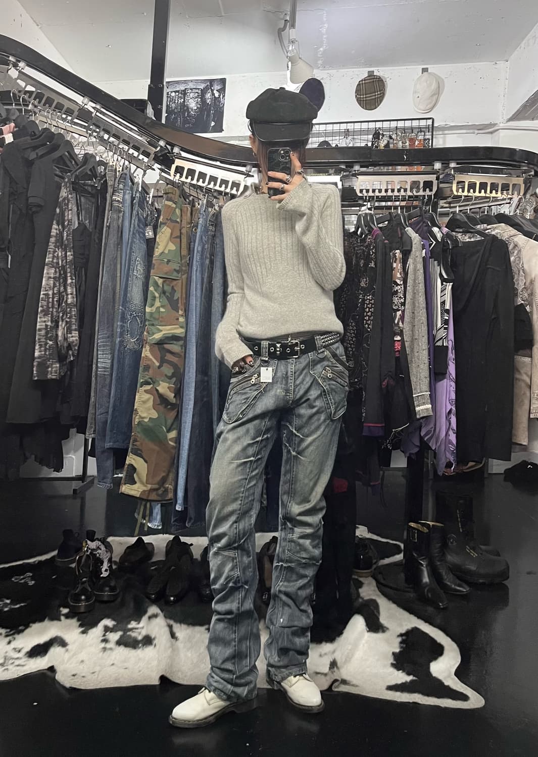 그레이 니트 스웨터 상품이미지1