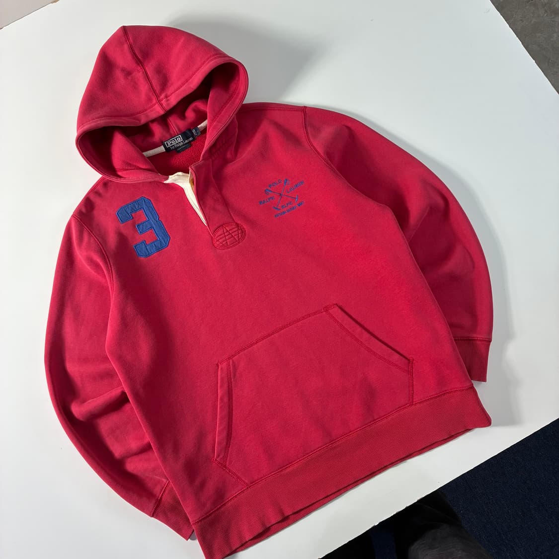 Polo  폴로 랄프로렌 90,s RLPC 레드 후드티  상품이미지2