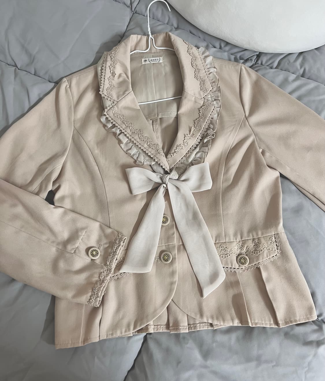 엑시즈팜 레이스 리본 자켓 모리걸 라떼갸루 상품이미지1