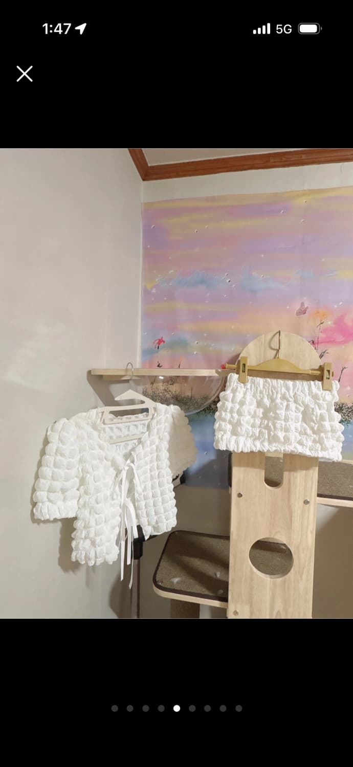 폼폼가디건&탑 세트 새상품 상품이미지5