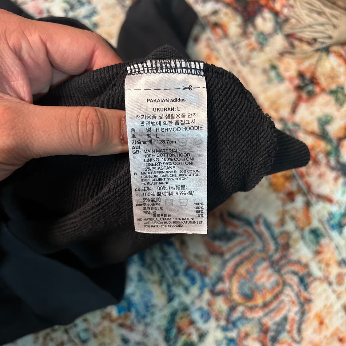 [XL] 아디다스X마크곤잘레스 헤비웨이트 후드티 블랙  상품이미지6