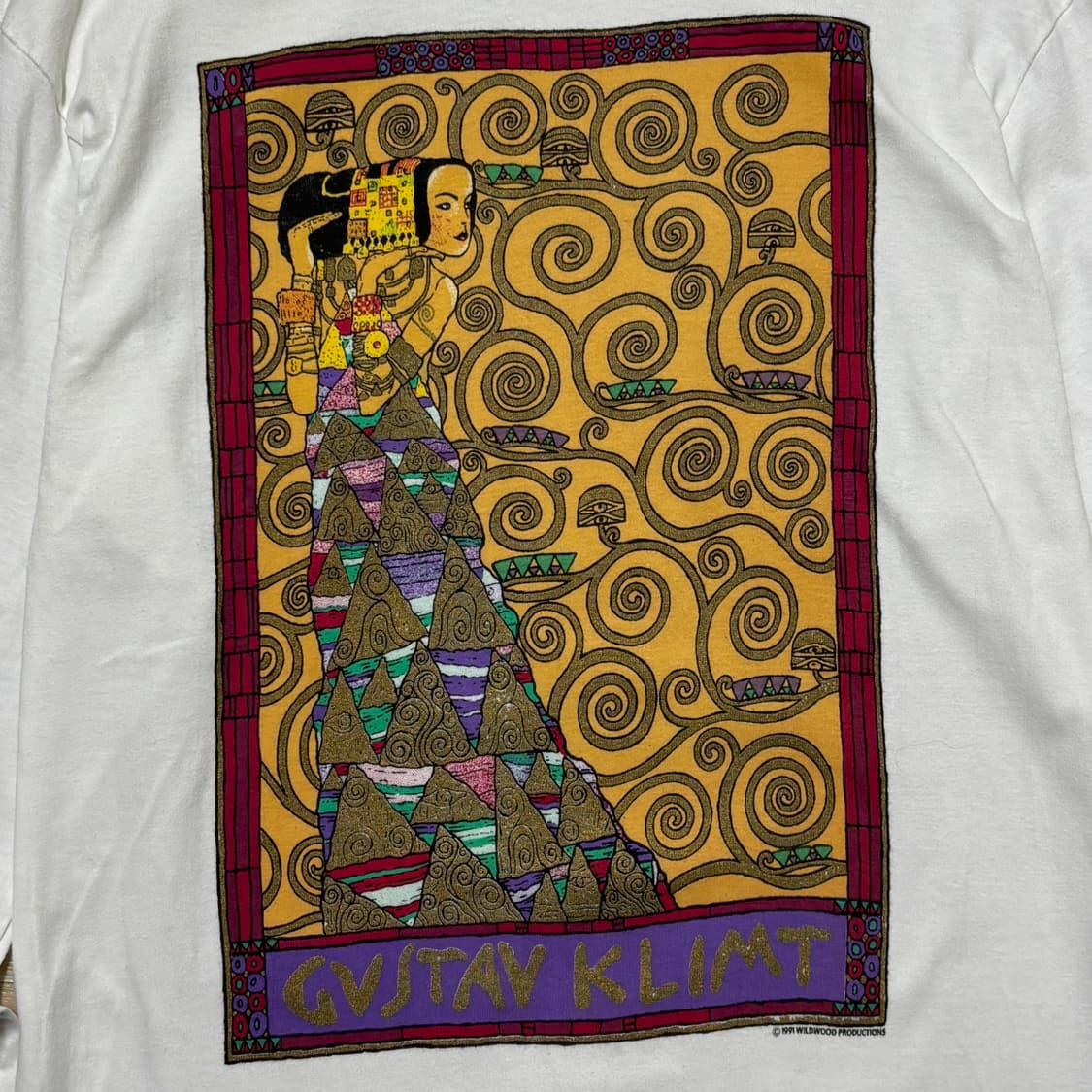 90’s Gustav Klimt 구스타프 클림트 USA 모크넥 롱슬리브 상품이미지2