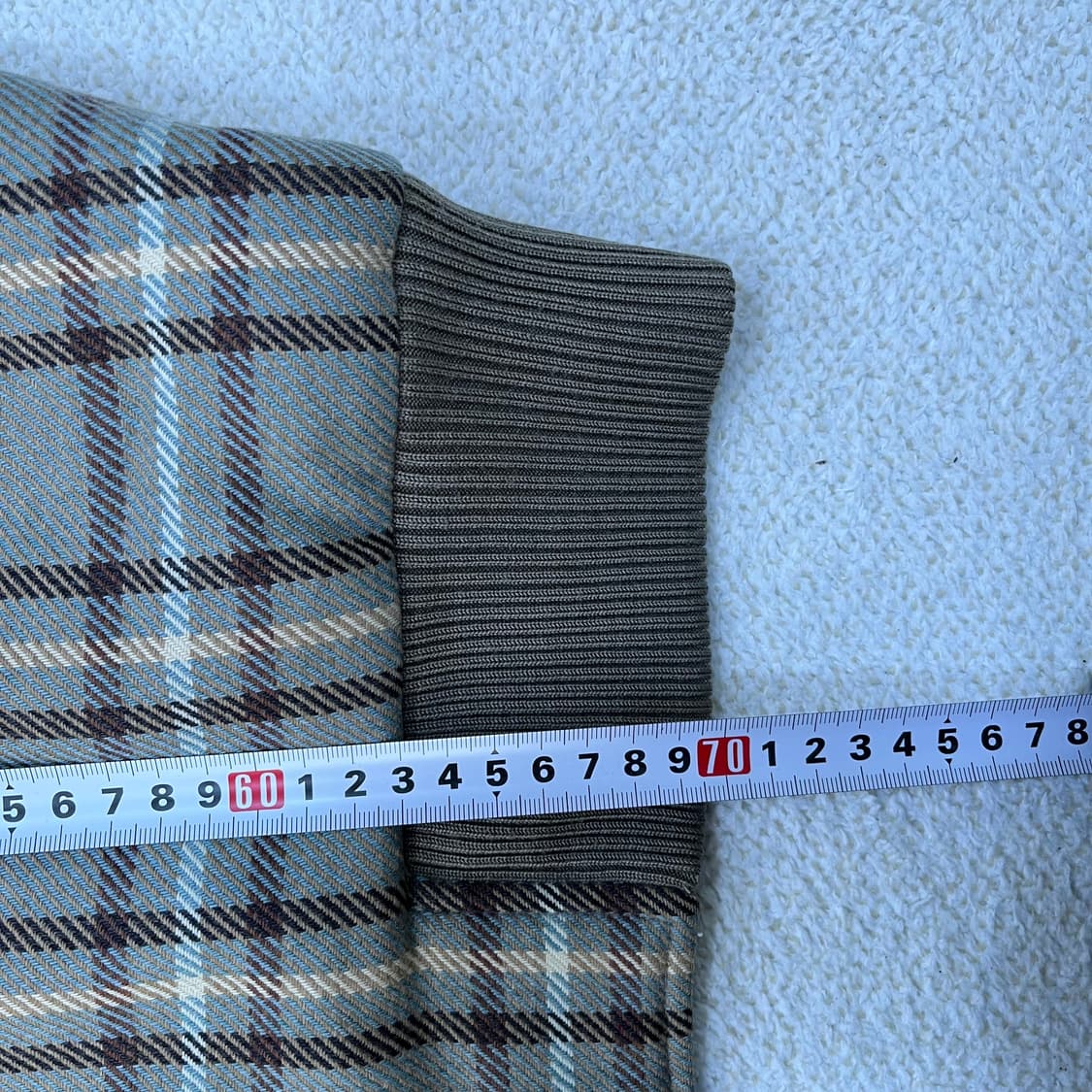 100 라코스테 체크 블루종 자켓 0310M 상품이미지6