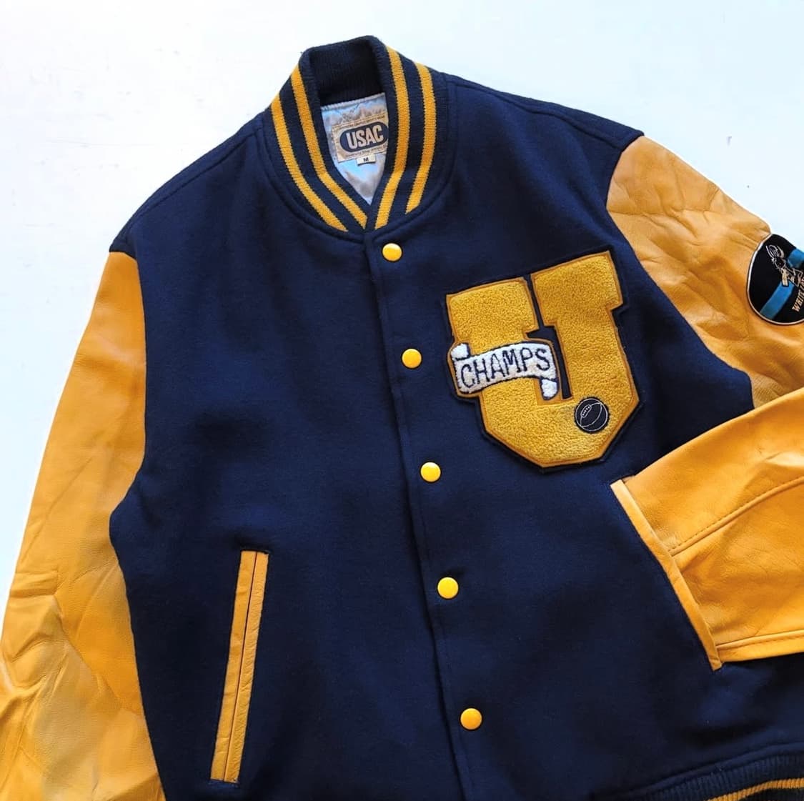 90’s USAC 바시티 자켓 상품이미지4