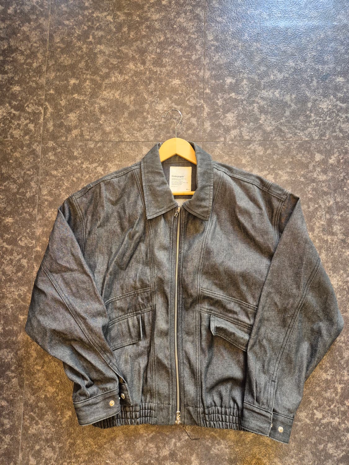 Code:graphy 블랙 데님 자켓 상품이미지2