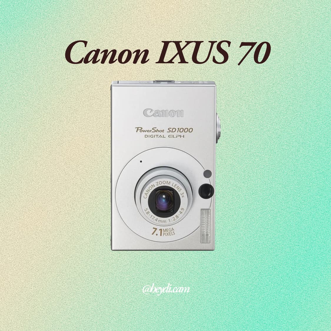 (강민경 아이브 리즈 은채) 캐논 ixus70(SD1000, IXY10) 상품이미지1