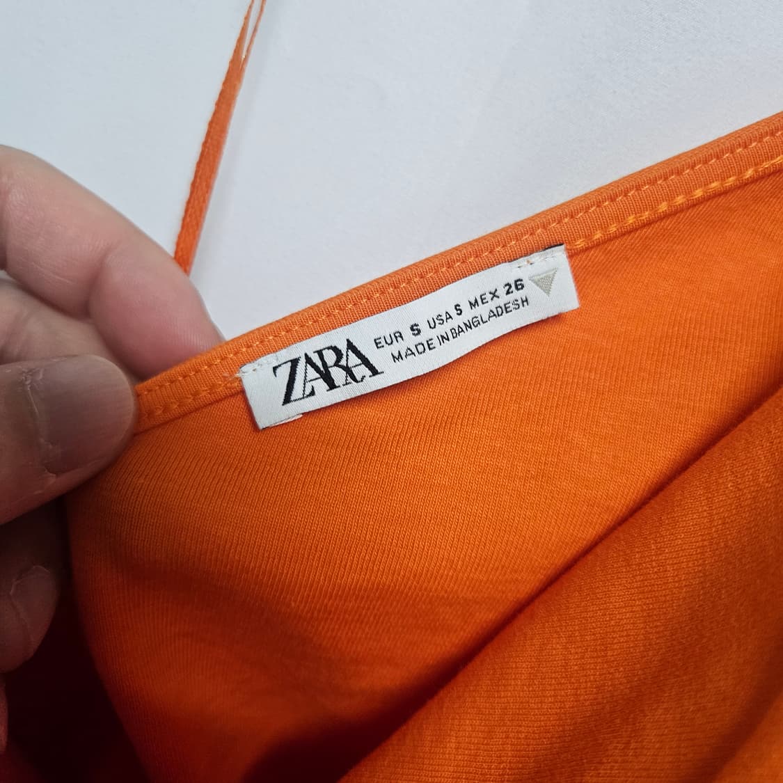 자라 셔링 슬리브리스 티셔츠 S 상품이미지3