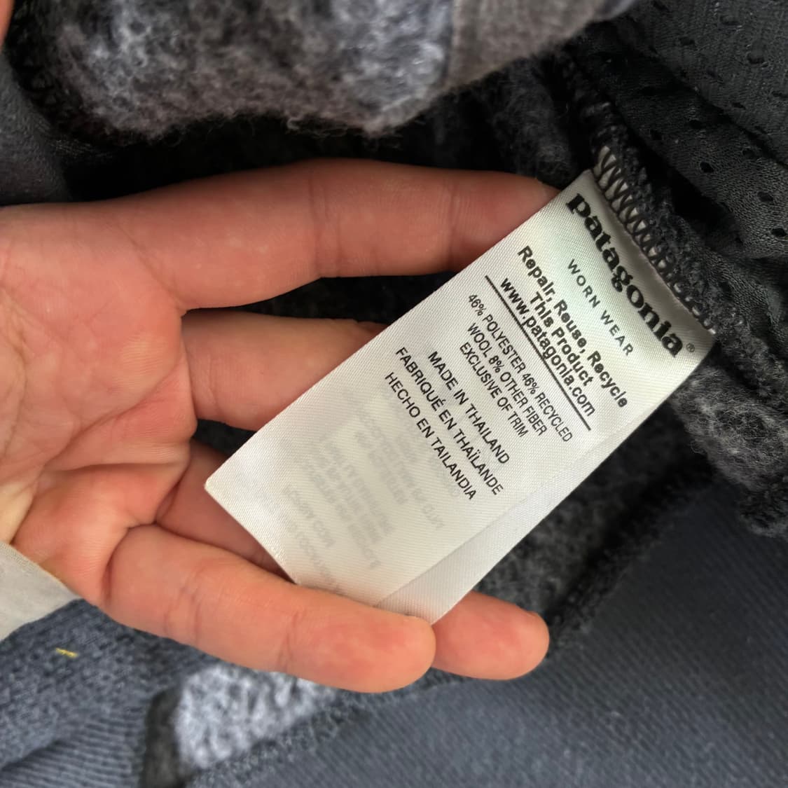 Patagonia 파타고니아 울리에스터 다크그레이 플리스 자켓 상품이미지6