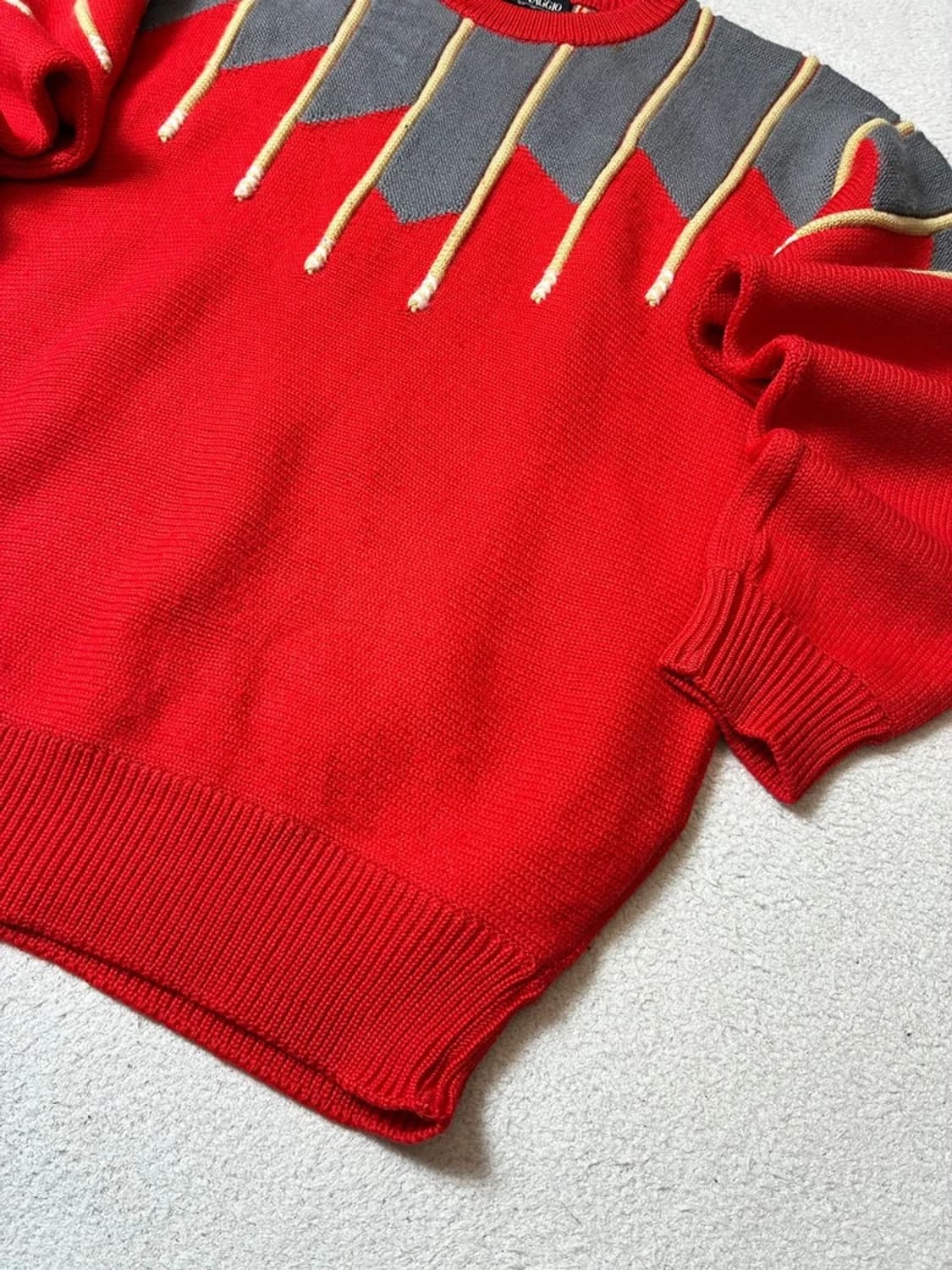 디마조 DIMAGGIO 00's 재팬 배색 니트 PN7901 상품이미지5