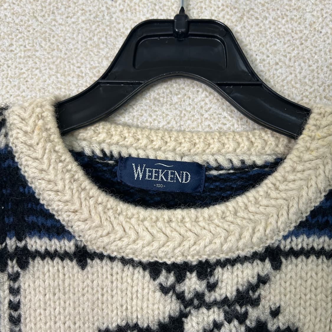 (L) WEEKEND 빈티지 노르딕 패턴 니트 상품이미지4