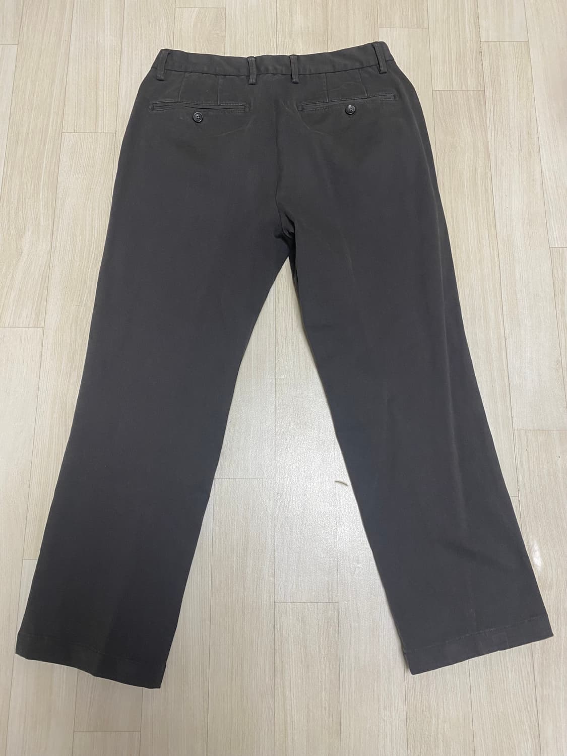 [78] 헤지스 스트레이트핏 치노 팬츠 차콜 상품이미지2