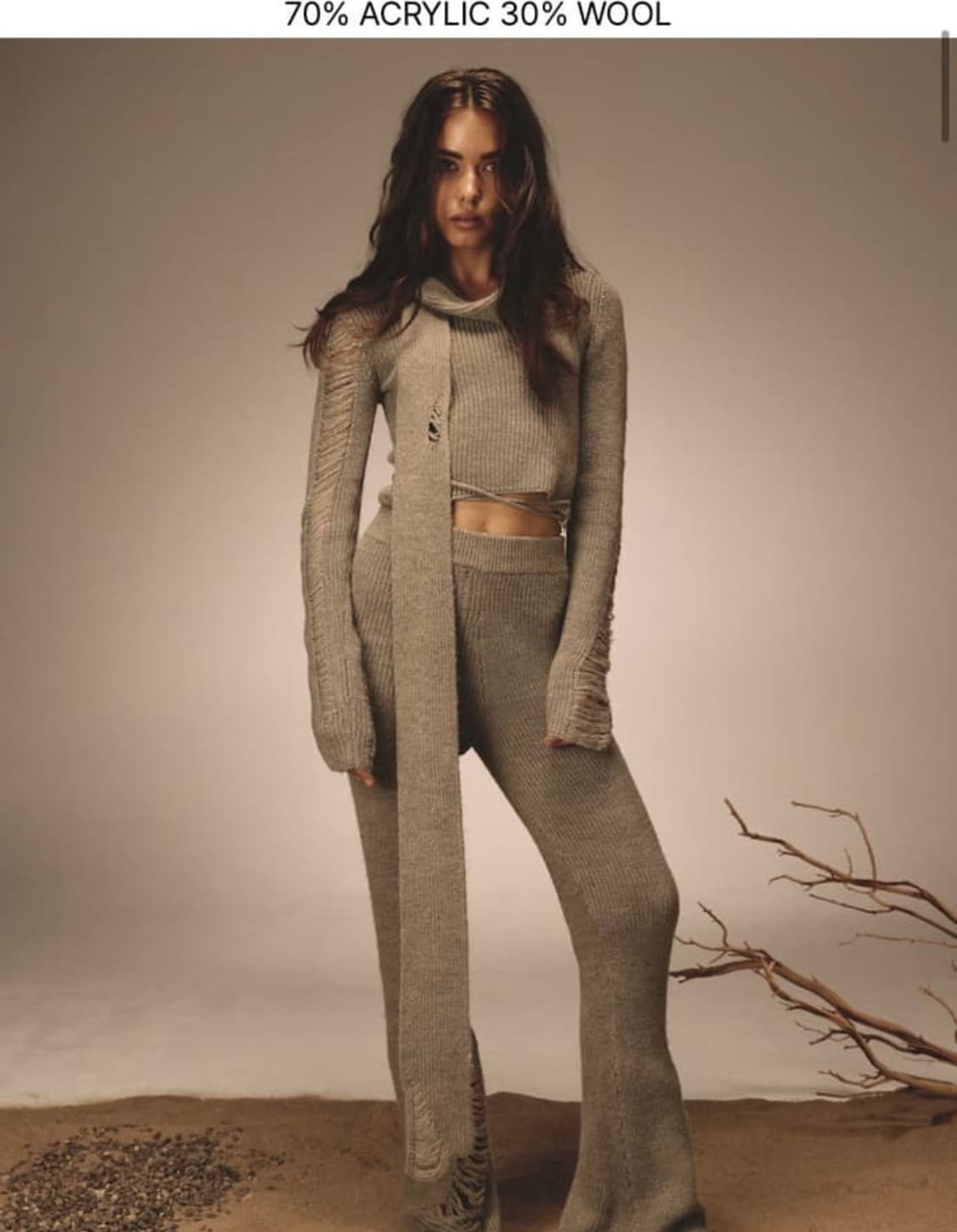 글로니 SAHARA DAMAGED wool knit top  상품이미지3