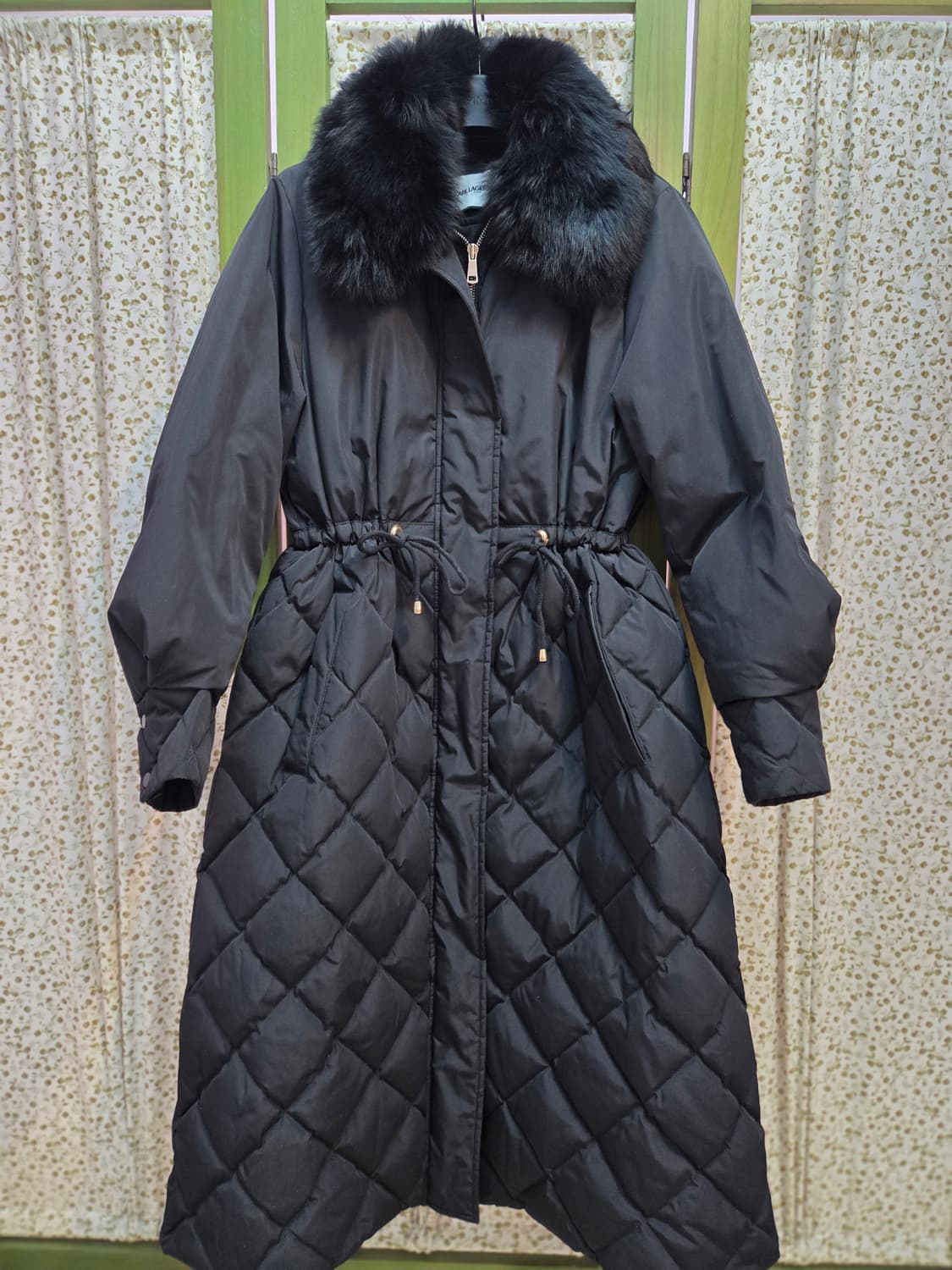 Karl Lagerfeld 퀼팅 구스다운 롱패딩 상품이미지1