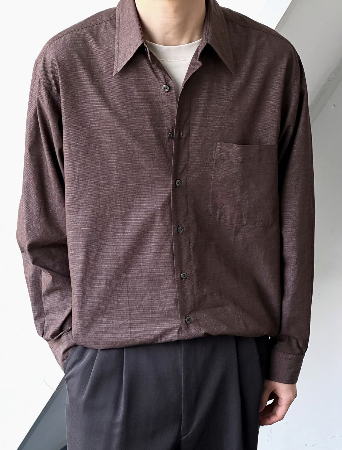 Light fabric pin stripe shirt 상품이미지9